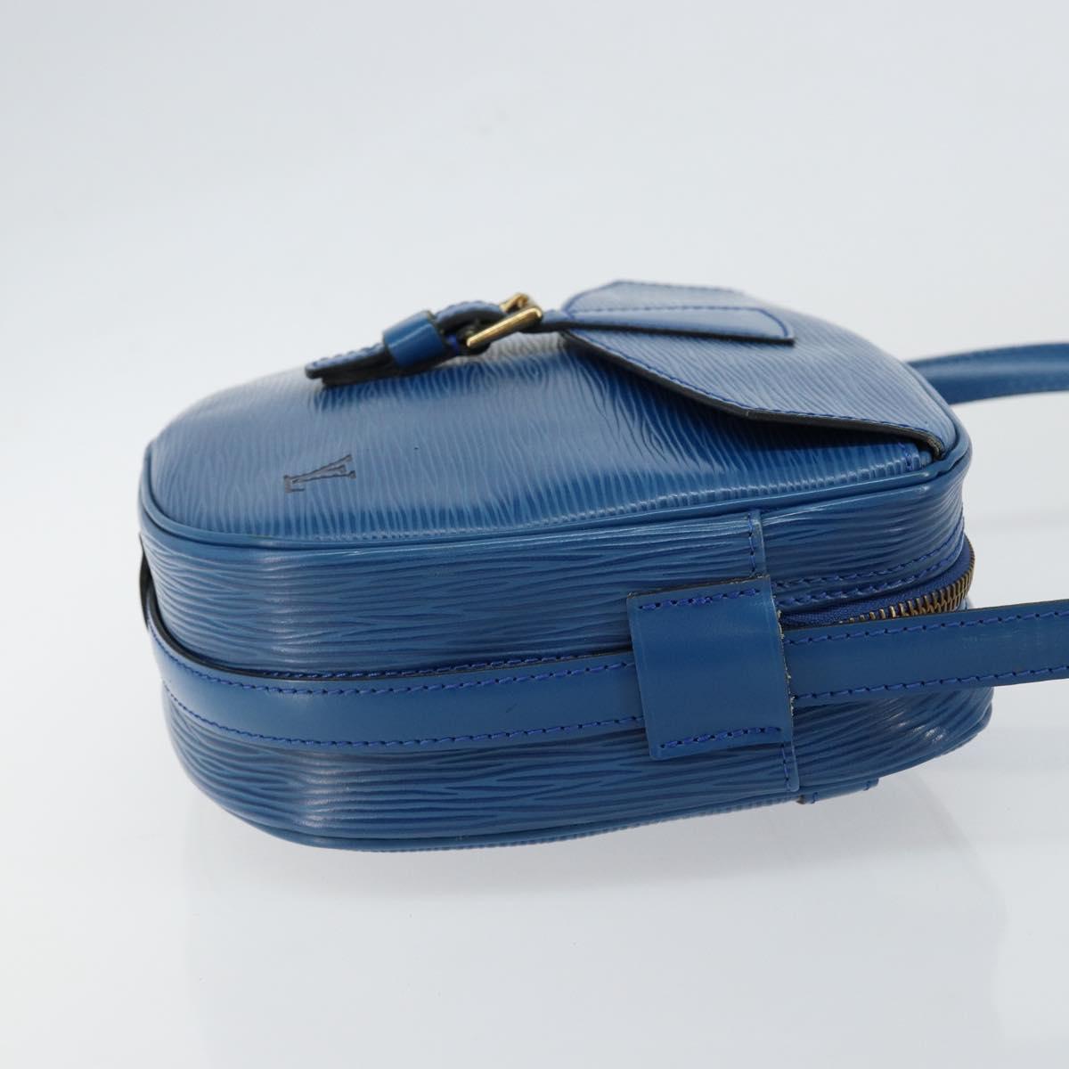 LOUIS VUITTON Epi Jeune Fille MM Shoulder Bag Toledo Blue M52155 LV Auth 145839