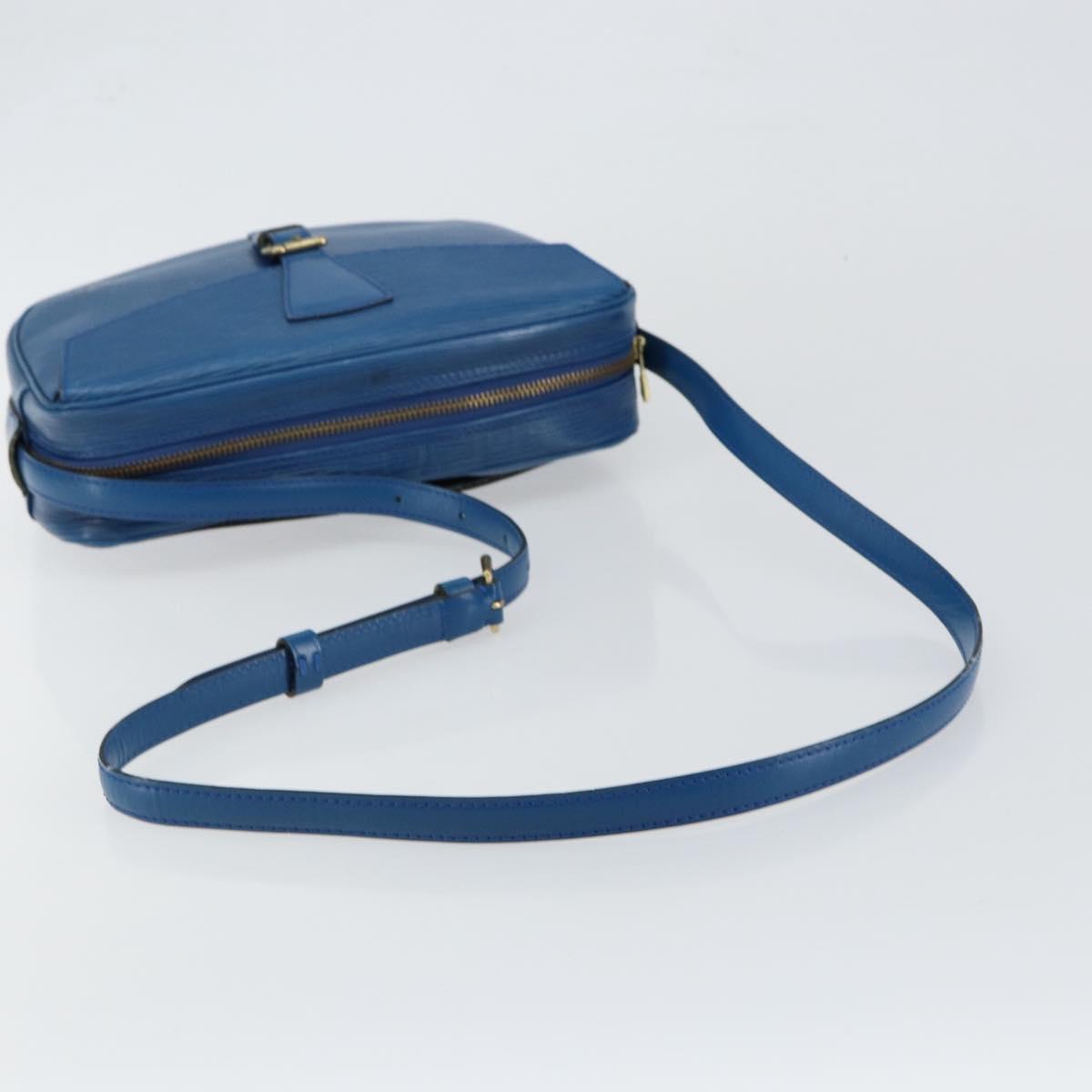 LOUIS VUITTON Epi Jeune Fille MM Shoulder Bag Toledo Blue M52155 LV Auth 145839
