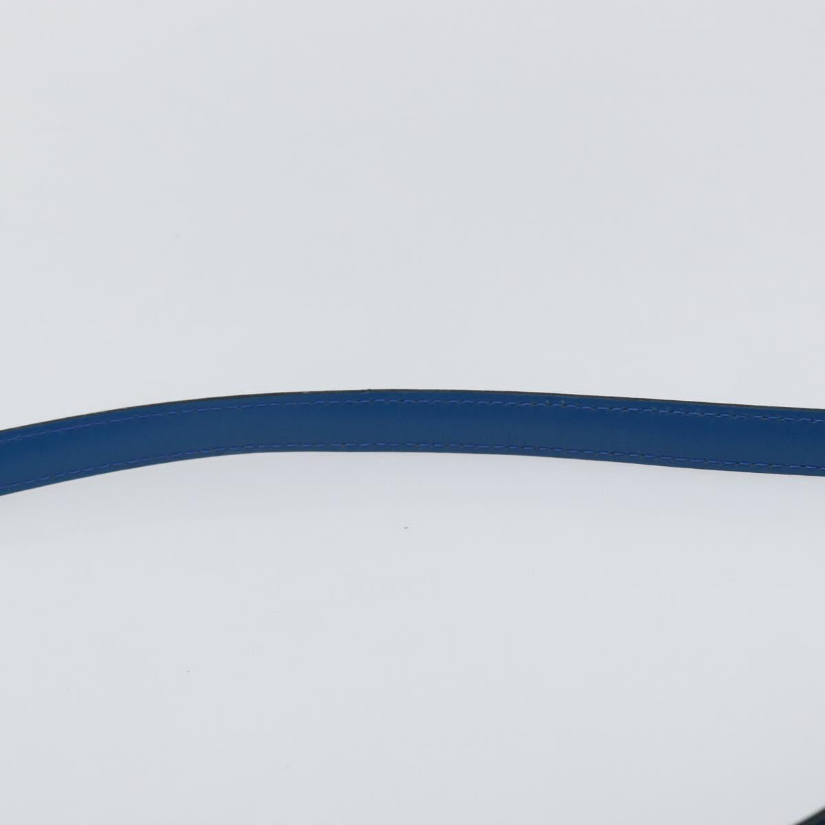 LOUIS VUITTON Epi Jeune Fille MM Shoulder Bag Toledo Blue M52155 LV Auth 145839