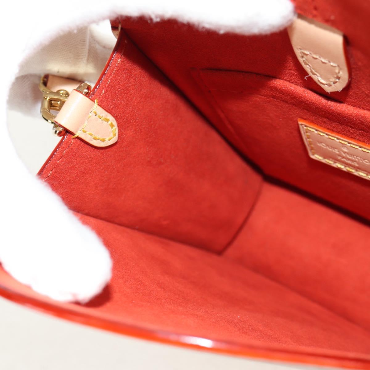 LOUIS VUITTON LV Name Tag XL Clutch Bag Leather Beige M82225 LV Auth 145840SM