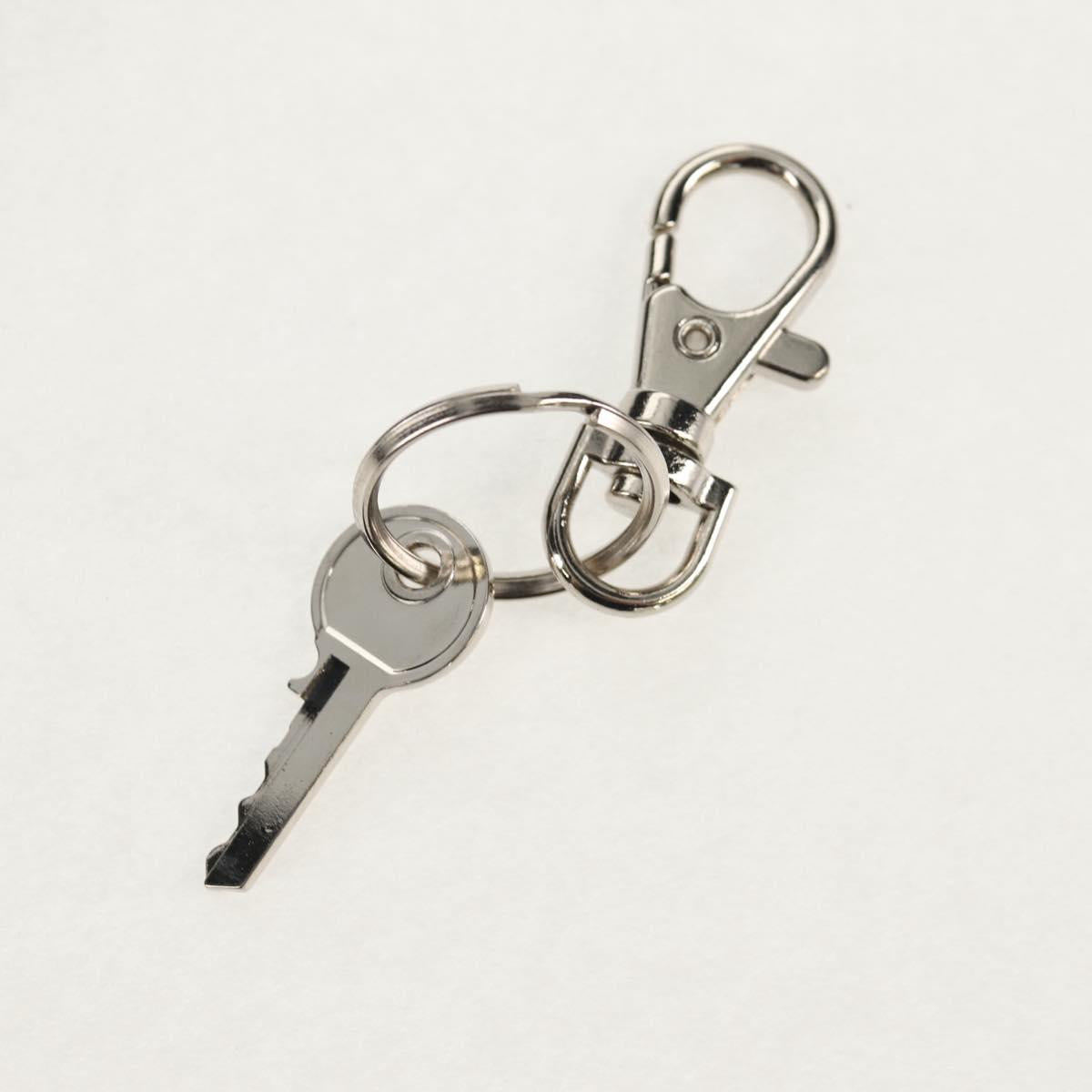 PRADA Boston Bag Leather 2way Black Silver Auth 145841SM