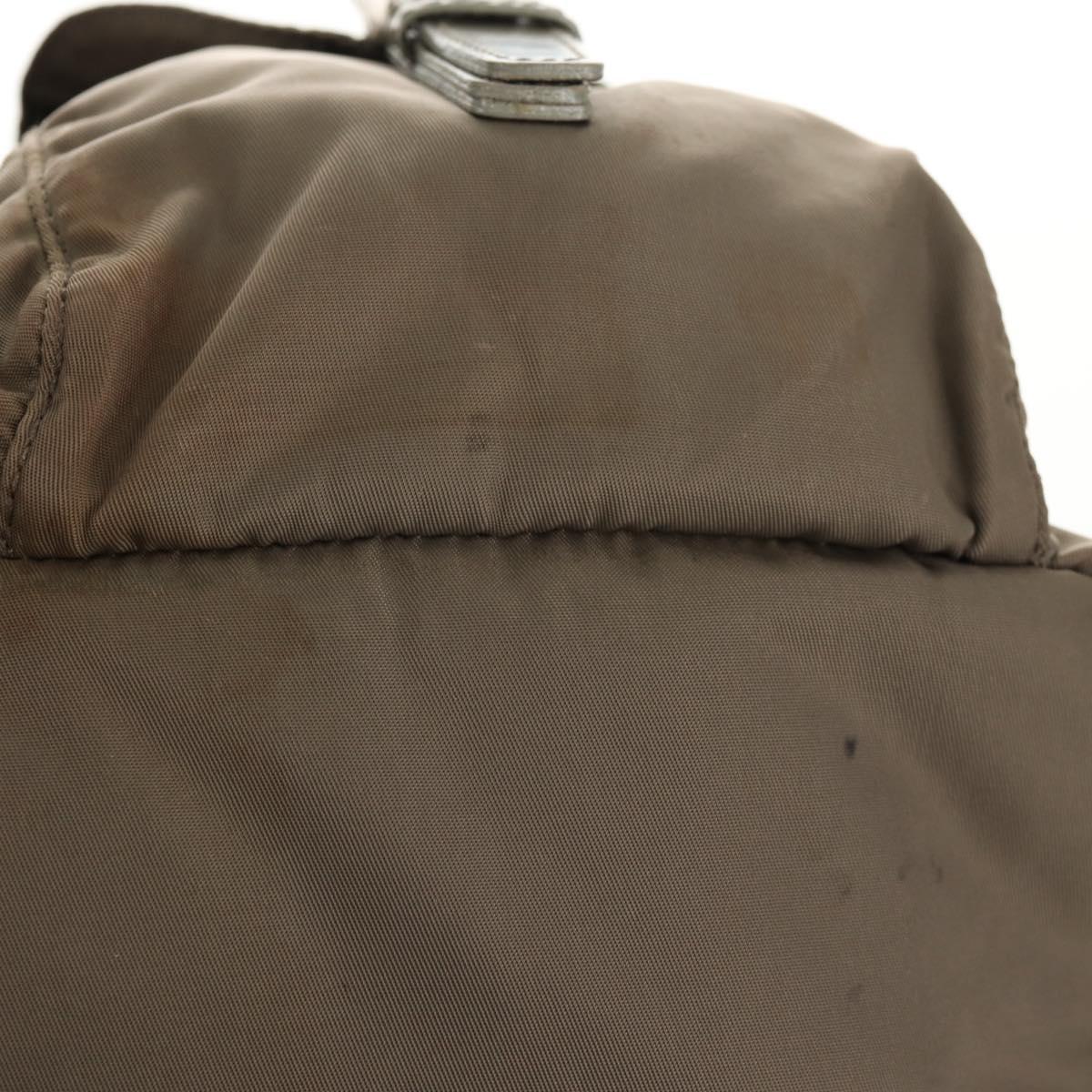 PRADA Backpack Nylon Gray Silver Auth 145848