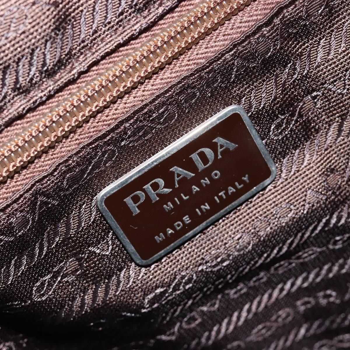 PRADA Backpack Nylon Gray Silver Auth 145848