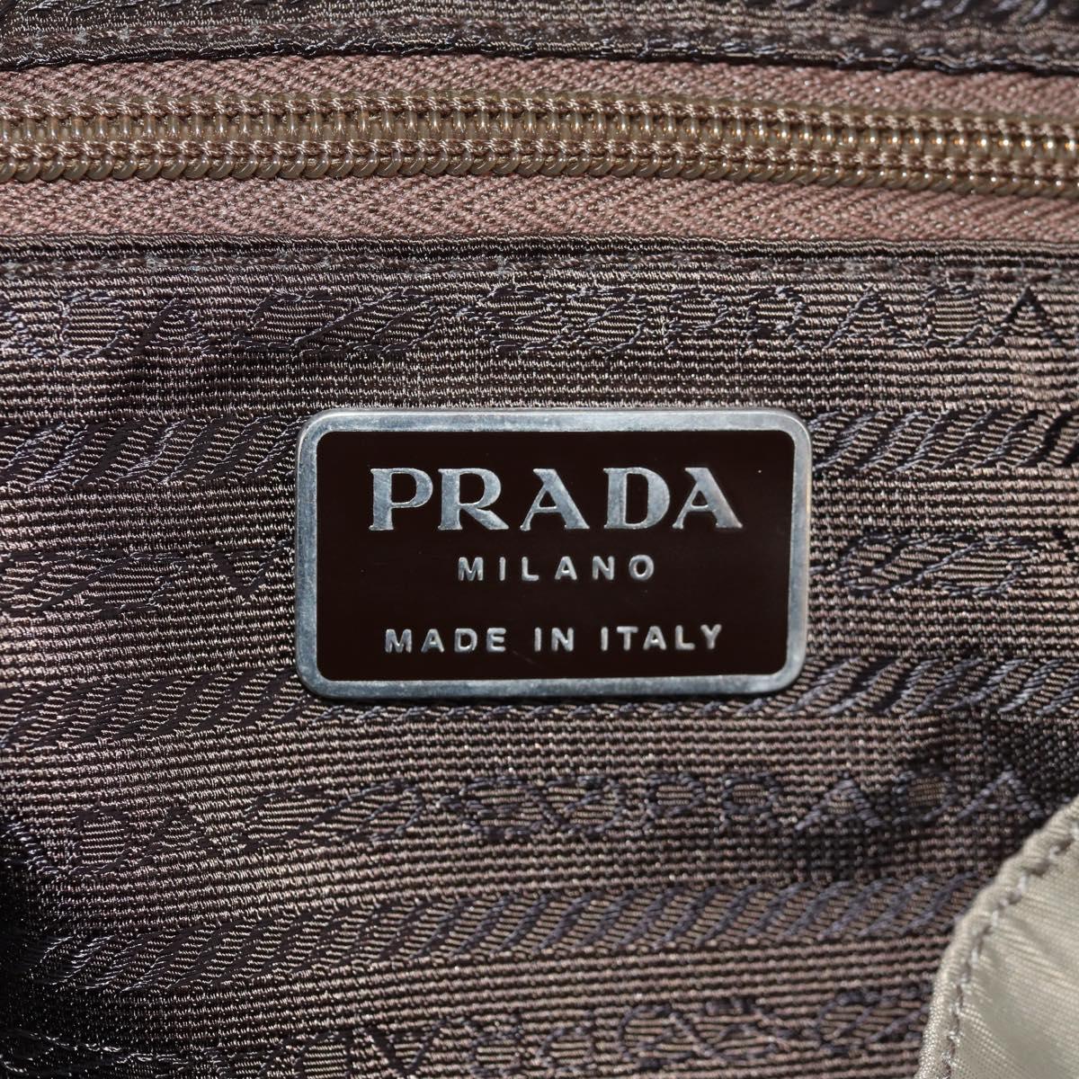 PRADA Backpack Nylon Gray Silver Auth 145848