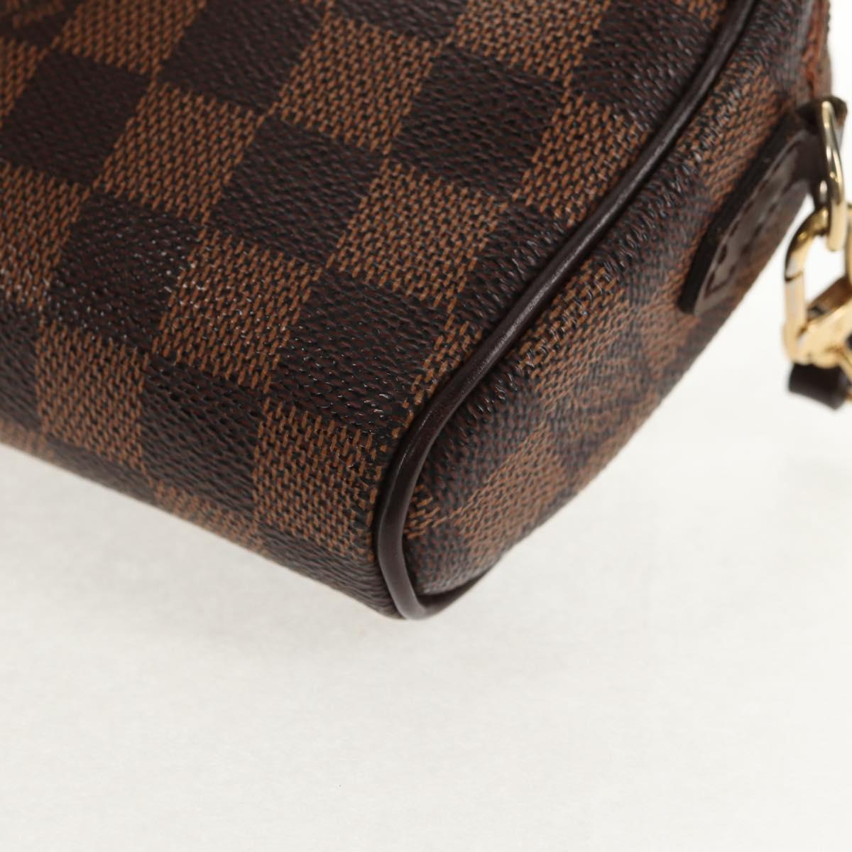 LOUIS VUITTON Damier Ebene Pochette Ipanema Shoulder Bag N51296 LV Auth 145851V