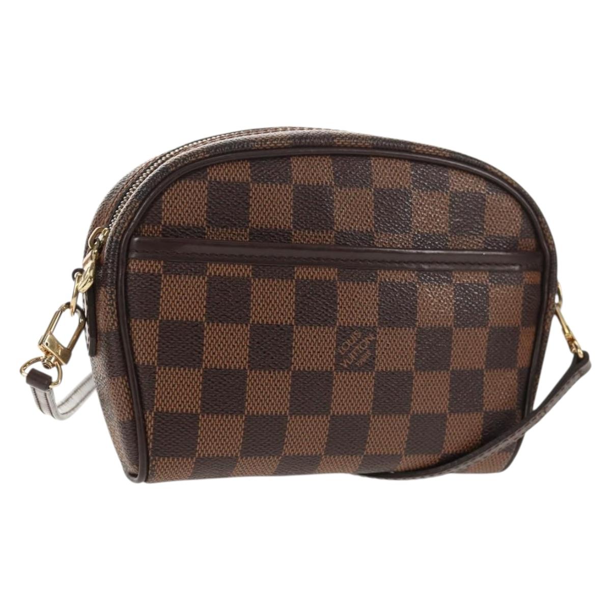 LOUIS VUITTON Damier Ebene Pochette Ipanema Shoulder Bag N51296 LV Auth 145851V