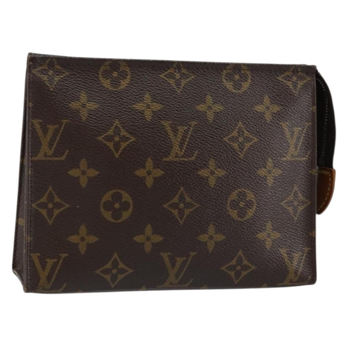 LOUIS VUITTON Monogram Posh Toilette 19 Pouch M47544 LV Auth 145854