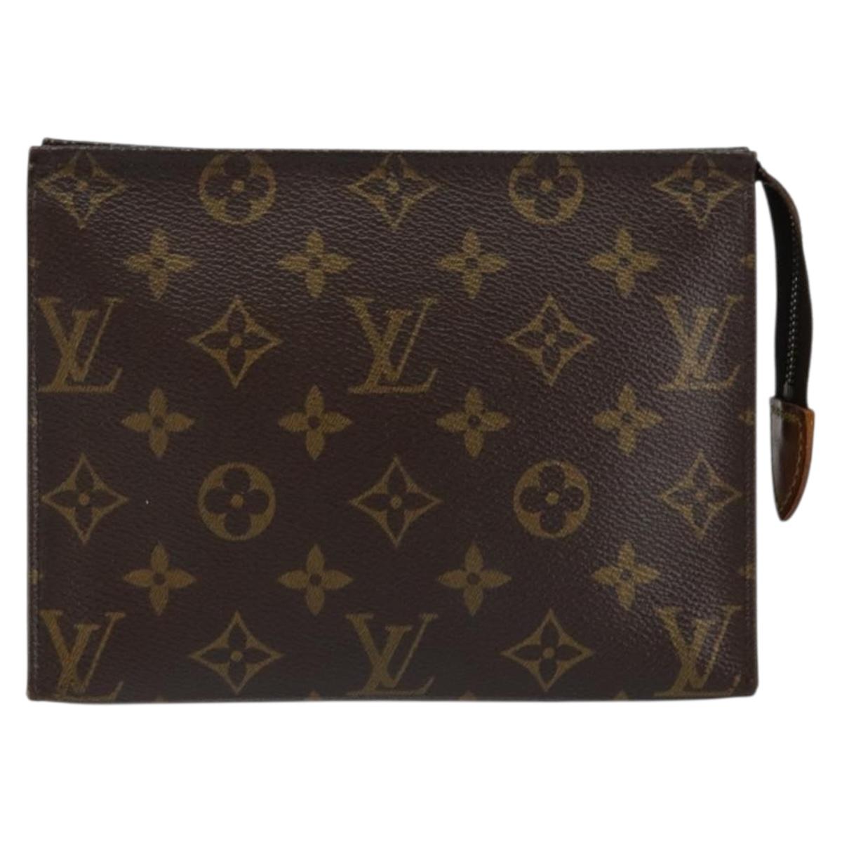 LOUIS VUITTON Monogram Posh Toilette 19 Pouch M47544 LV Auth 145854