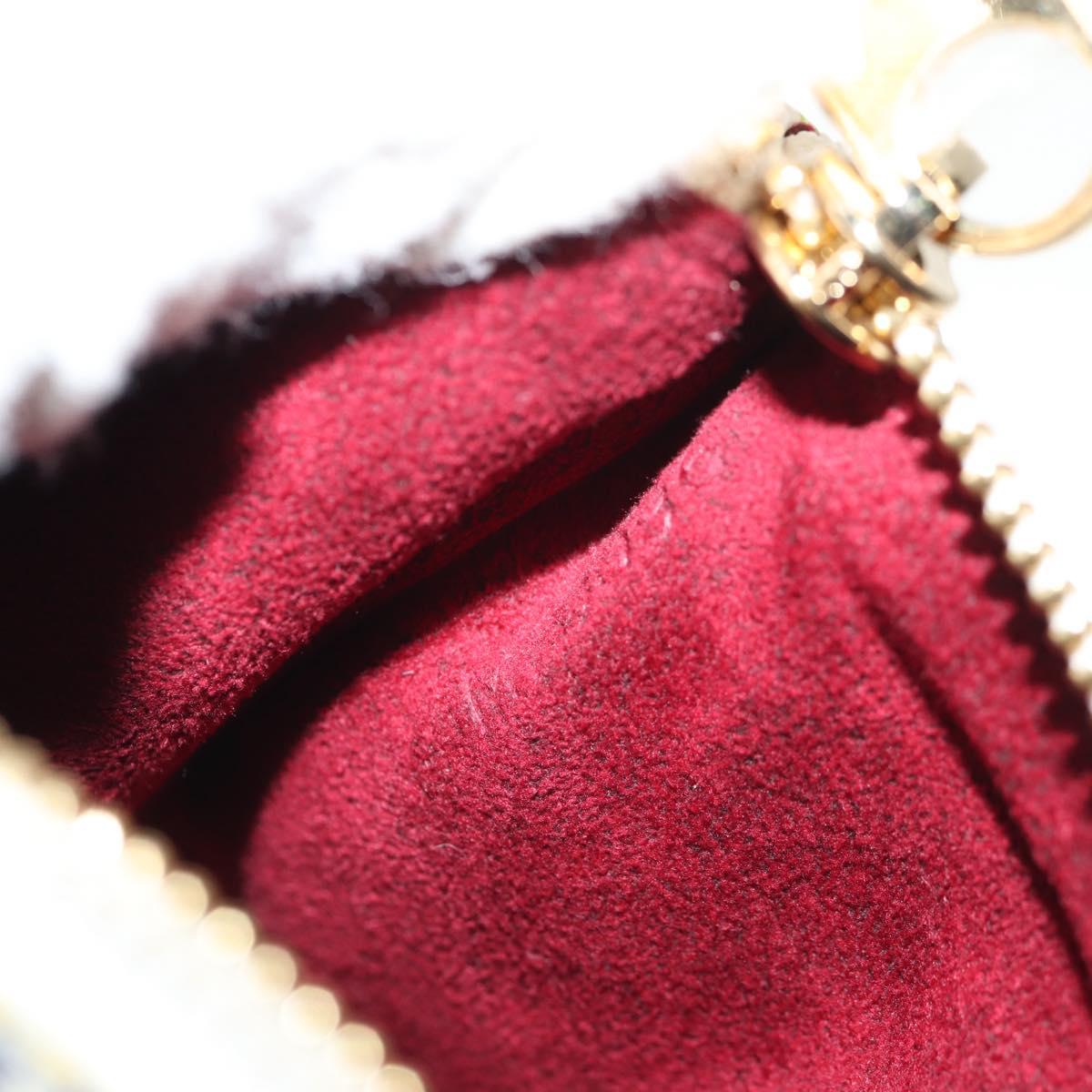 LOUIS VUITTON Monogram Multicolor Pochette GM Pouch White M60027 Auth 145858A