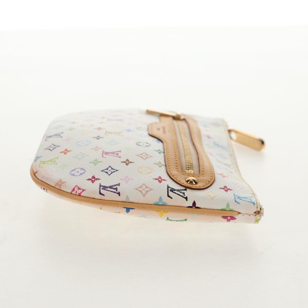 LOUIS VUITTON Monogram Multicolor Pochette GM Pouch White M60027 Auth 145858A