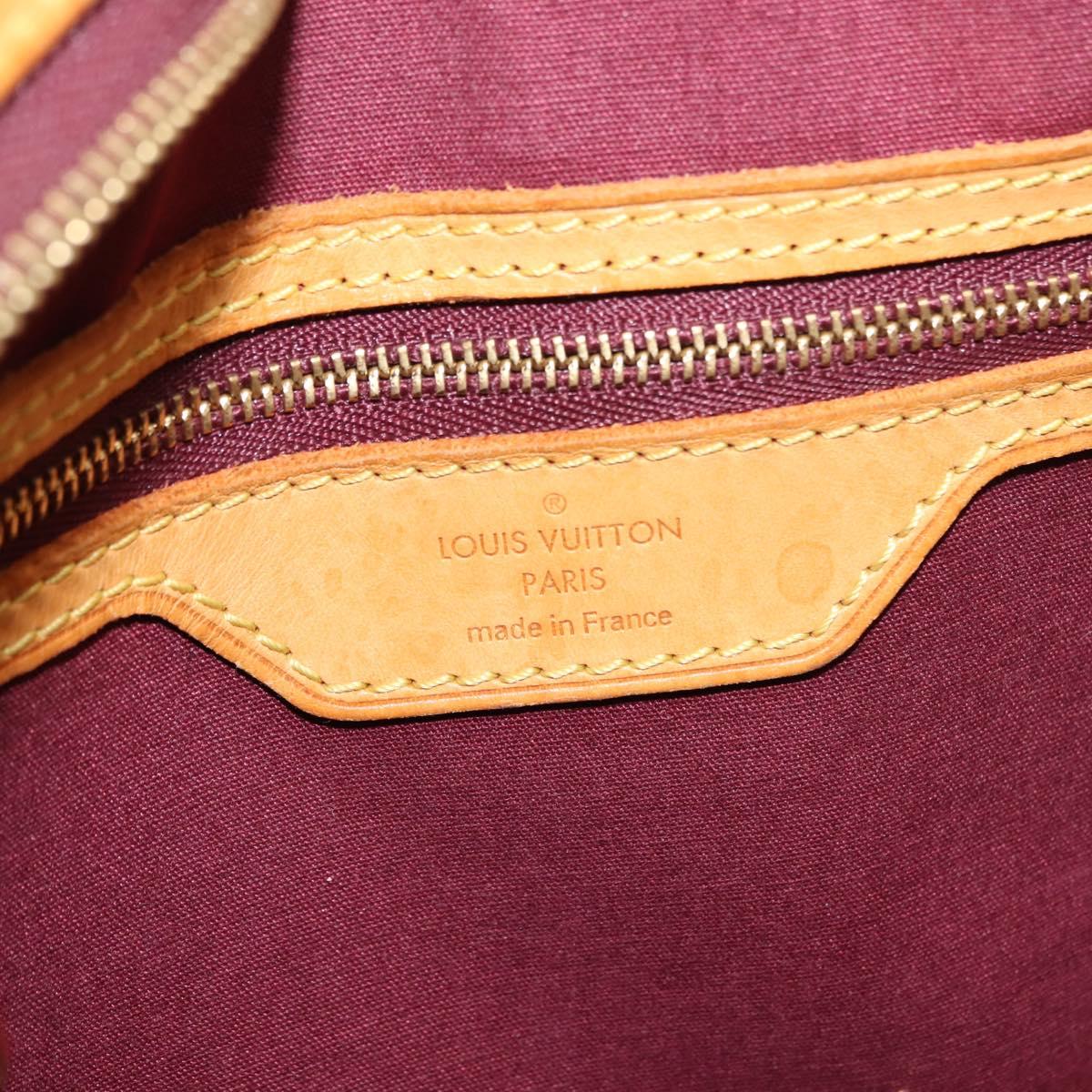 LOUIS VUITTON Vernis Blair MM Hand Bag 2way Rouge M91690 LV Auth 145859