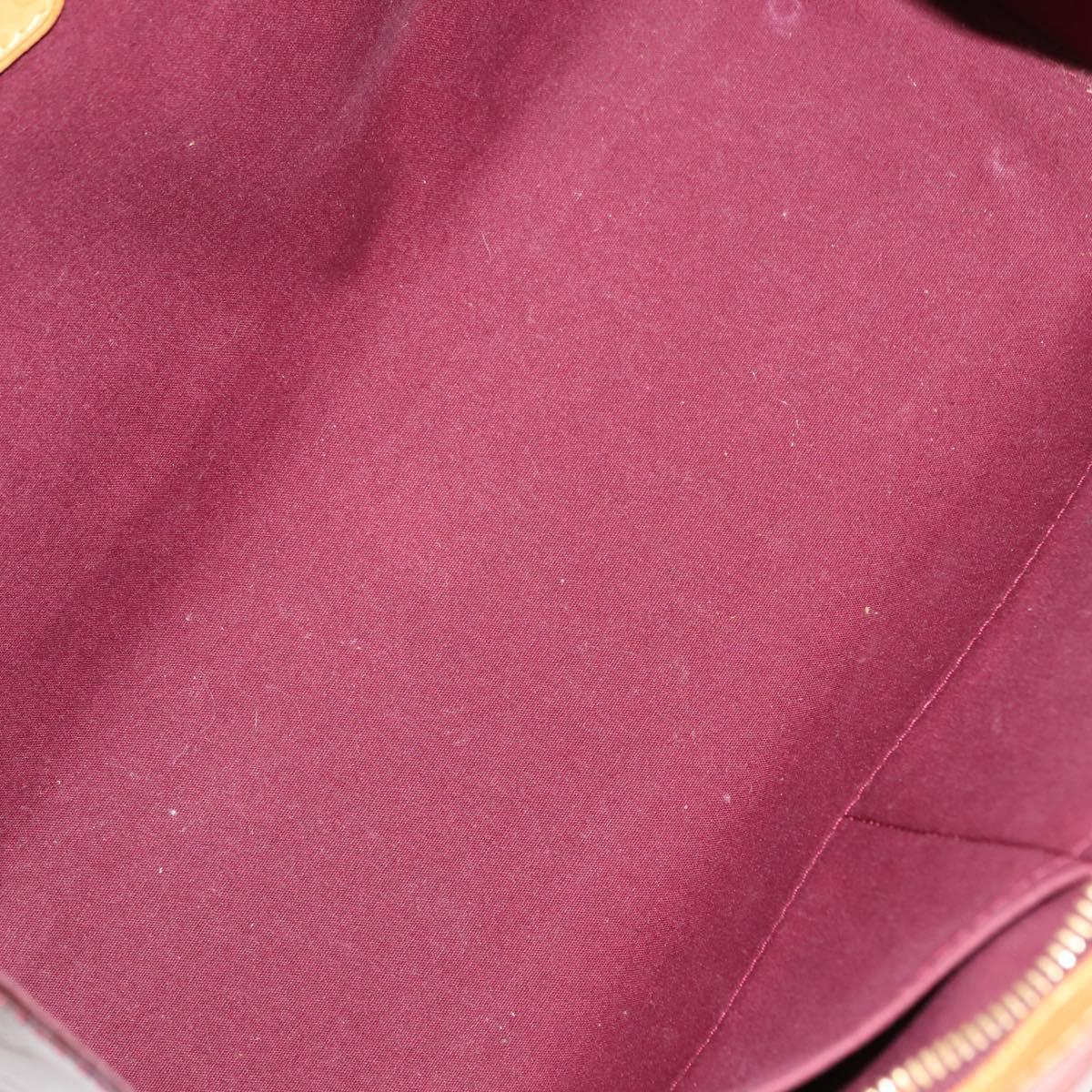 LOUIS VUITTON Vernis Blair MM Hand Bag 2way Rouge M91690 LV Auth 145859