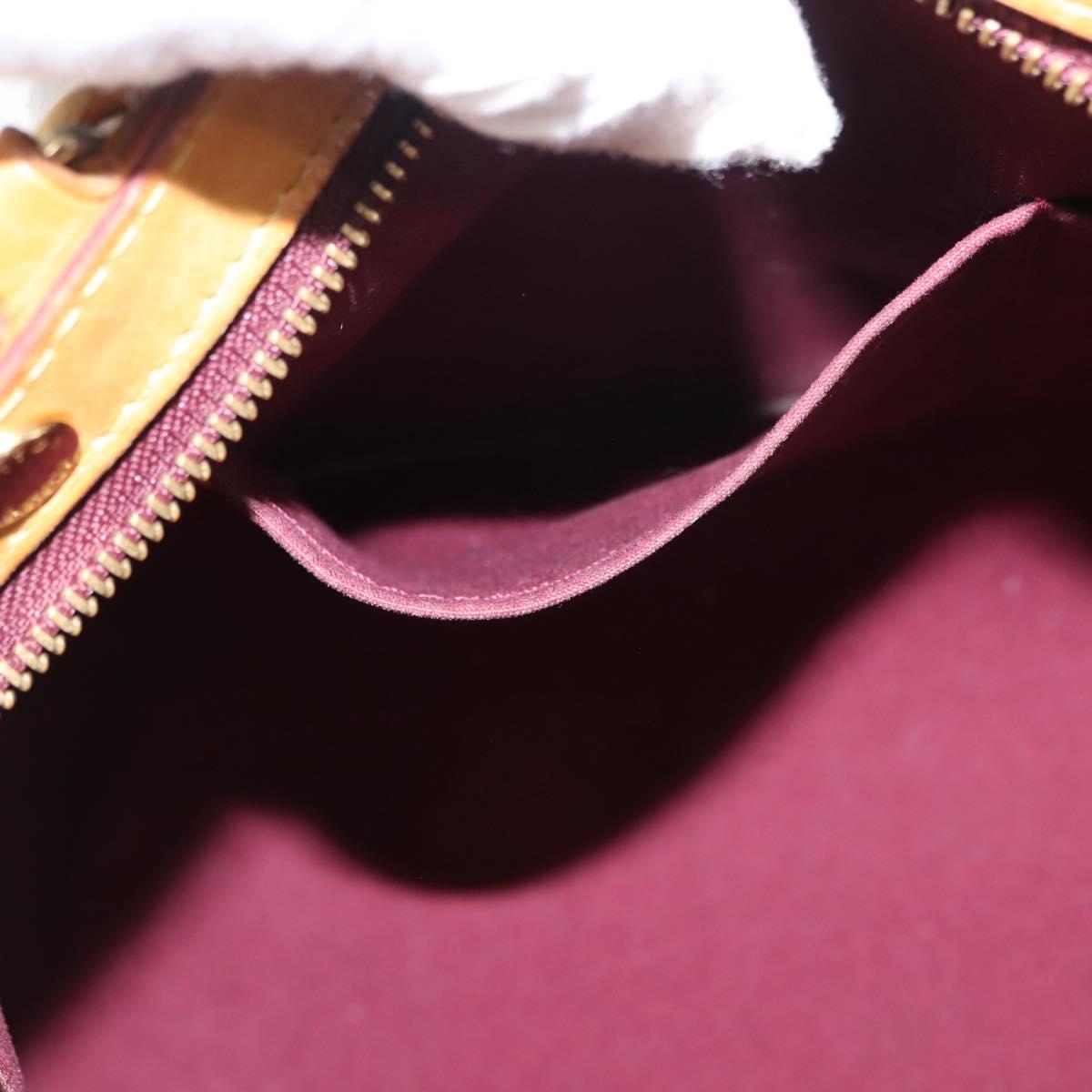 LOUIS VUITTON Vernis Blair MM Hand Bag 2way Rouge M91690 LV Auth 145859