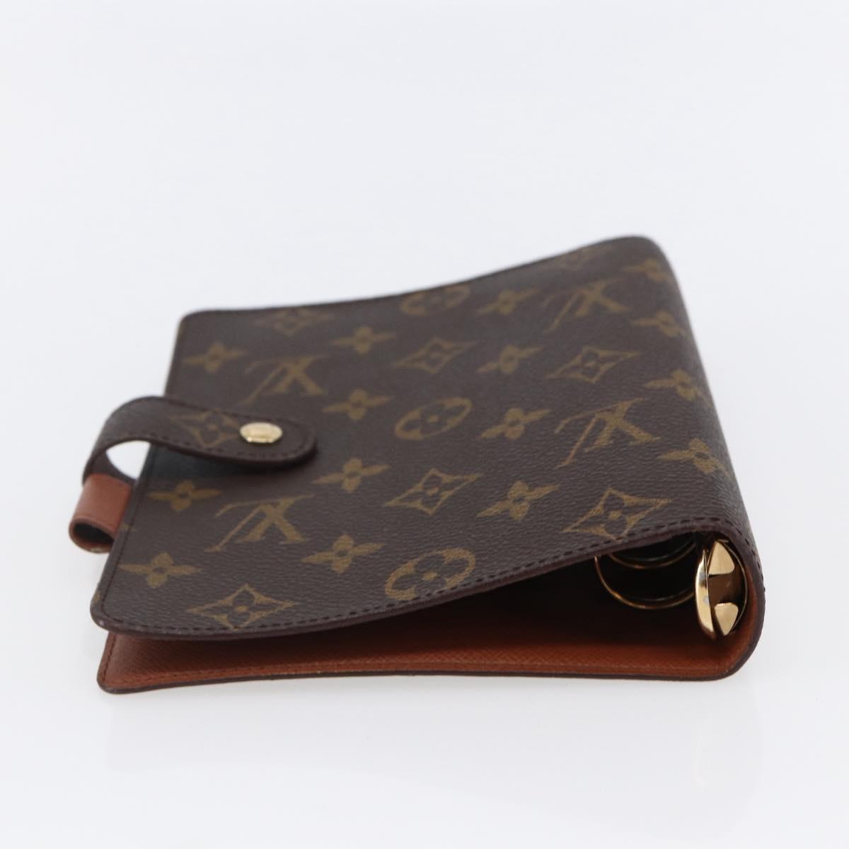 LOUIS VUITTON Monogram Agenda MM Day Planner Cover R20105 LV Auth 145862