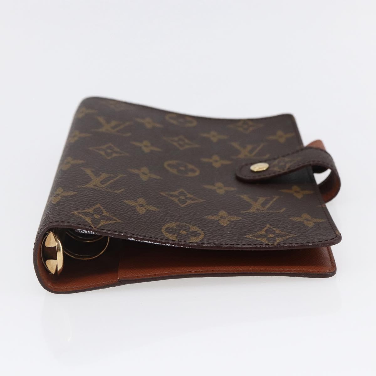 LOUIS VUITTON Monogram Agenda MM Day Planner Cover R20105 LV Auth 145862