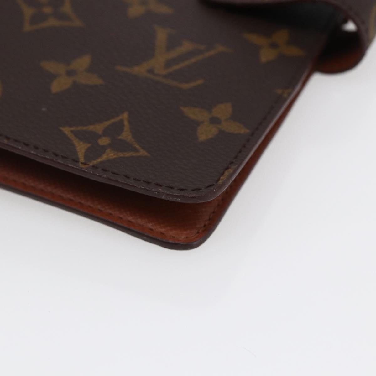 LOUIS VUITTON Monogram Agenda MM Day Planner Cover R20105 LV Auth 145862
