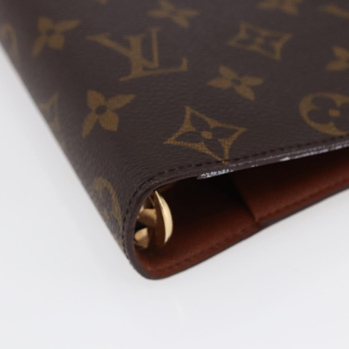 LOUIS VUITTON Monogram Agenda MM Day Planner Cover R20105 LV Auth 145862