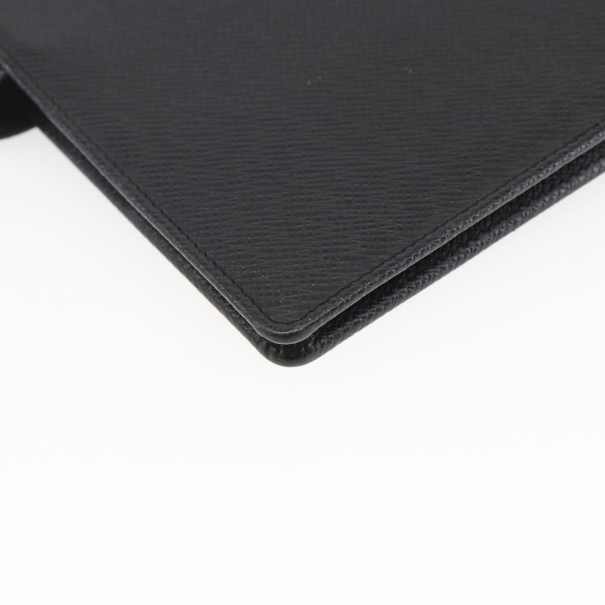 LOUIS VUITTON Taiga Agenda GM Day Planner Cover Black R20232 LV Auth 145864