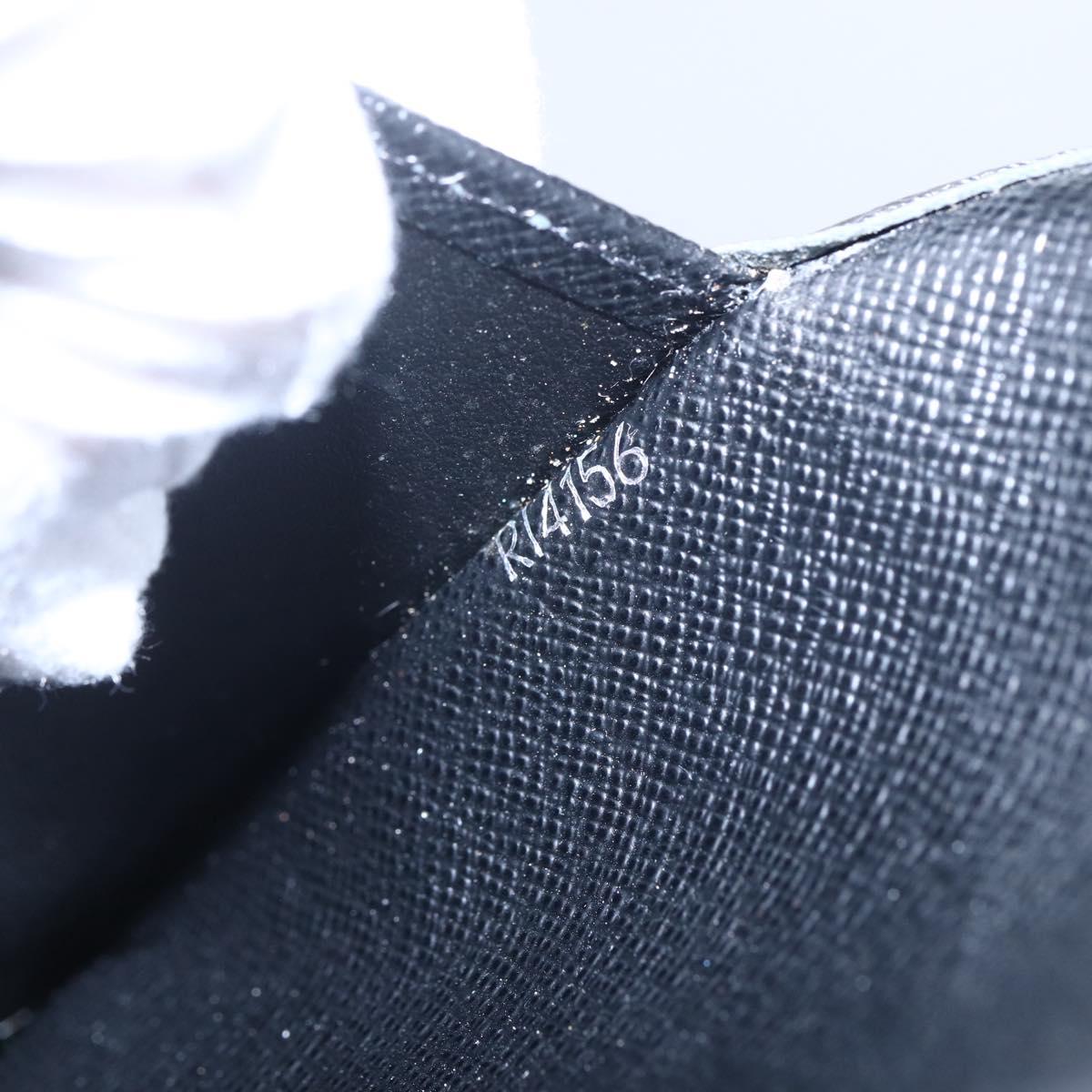 LOUIS VUITTON Taiga Agenda GM Day Planner Cover Black R20232 LV Auth 145864