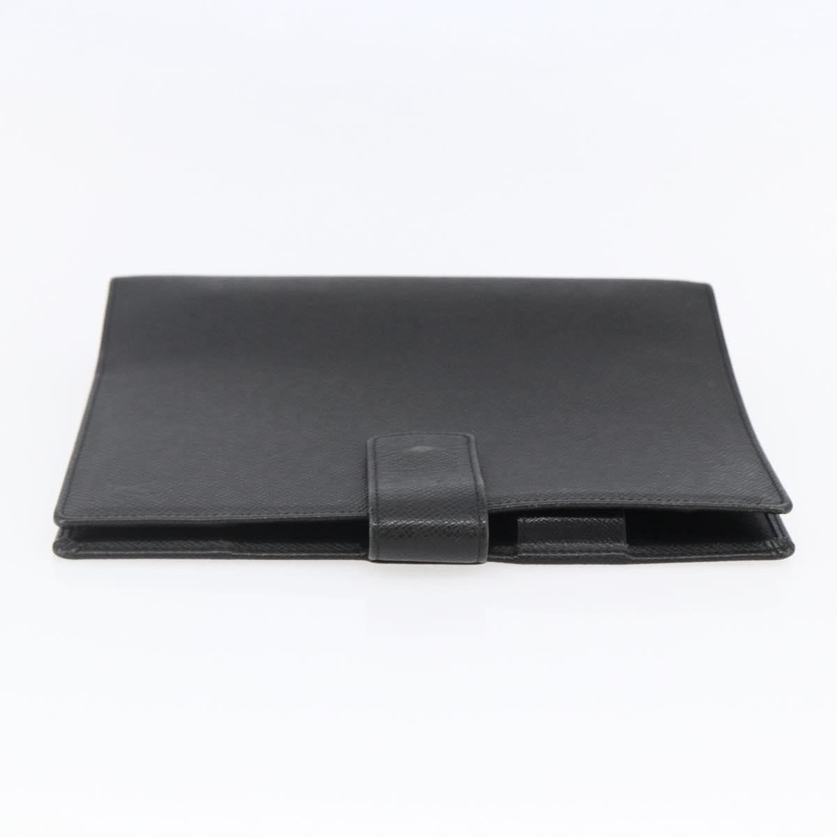 LOUIS VUITTON Taiga Agenda GM Day Planner Cover Black R20232 LV Auth 145864