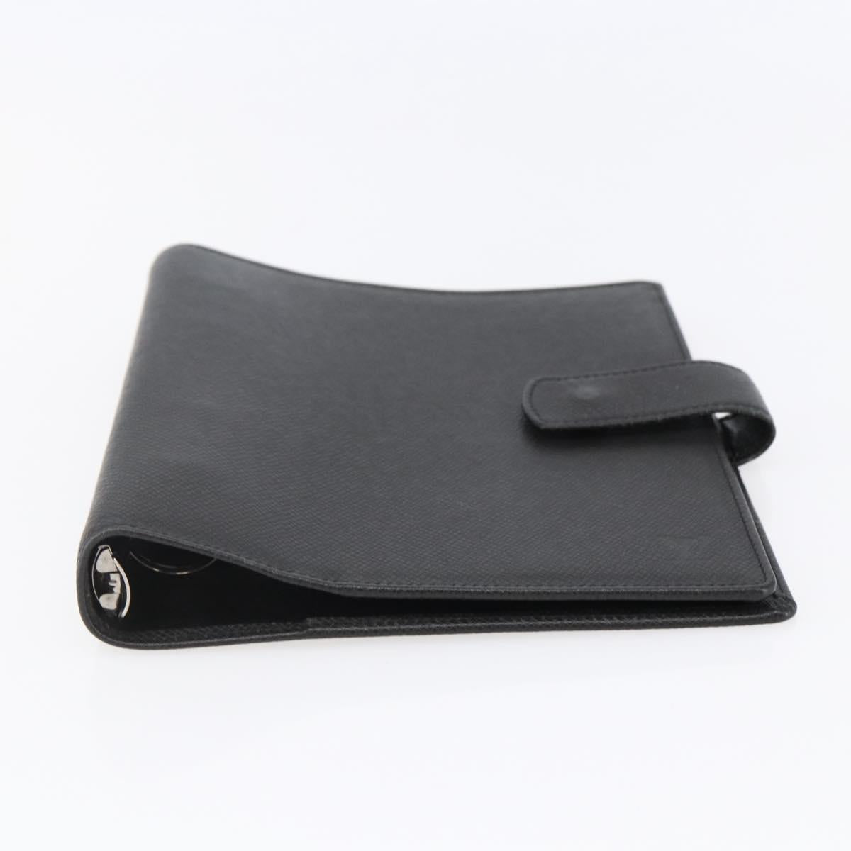 LOUIS VUITTON Taiga Agenda GM Day Planner Cover Black R20232 LV Auth 145864