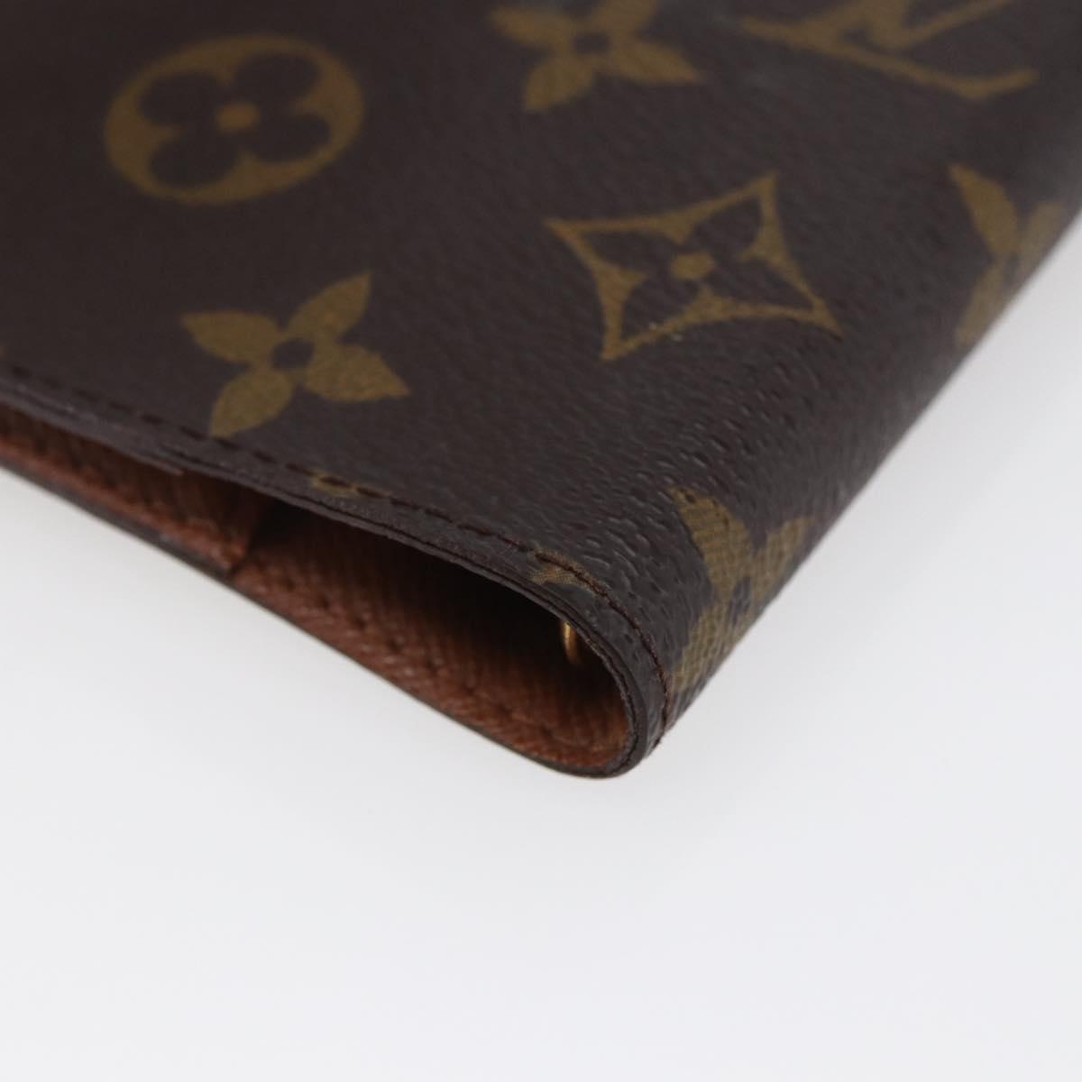 LOUIS VUITTON Monogram Agenda PM Day Planner Cover R20005 LV Auth 145866