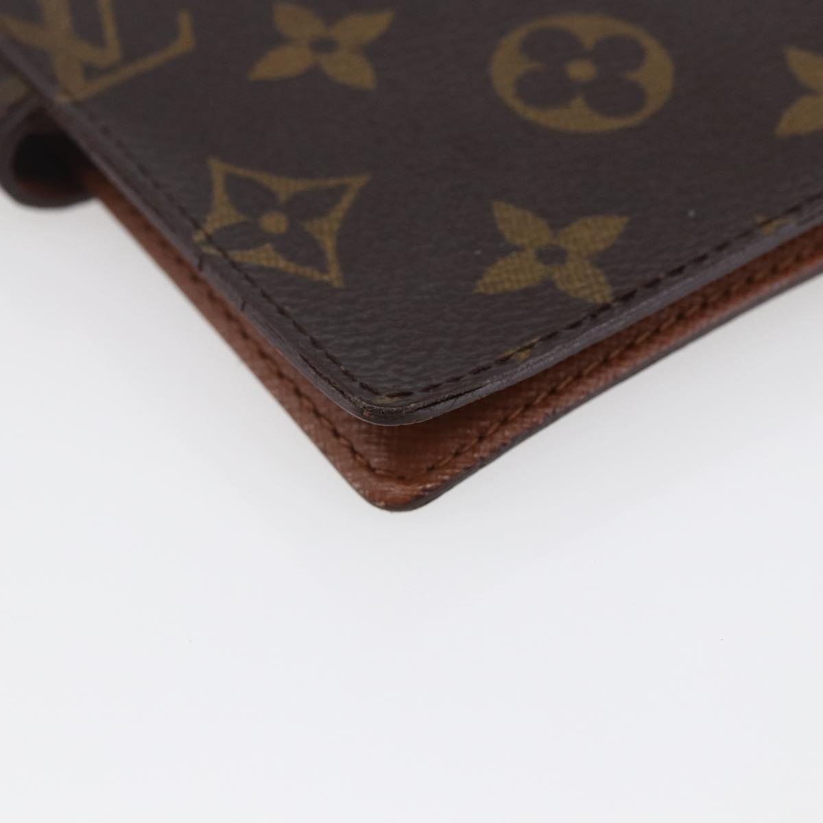 LOUIS VUITTON Monogram Agenda PM Day Planner Cover R20005 LV Auth 145866