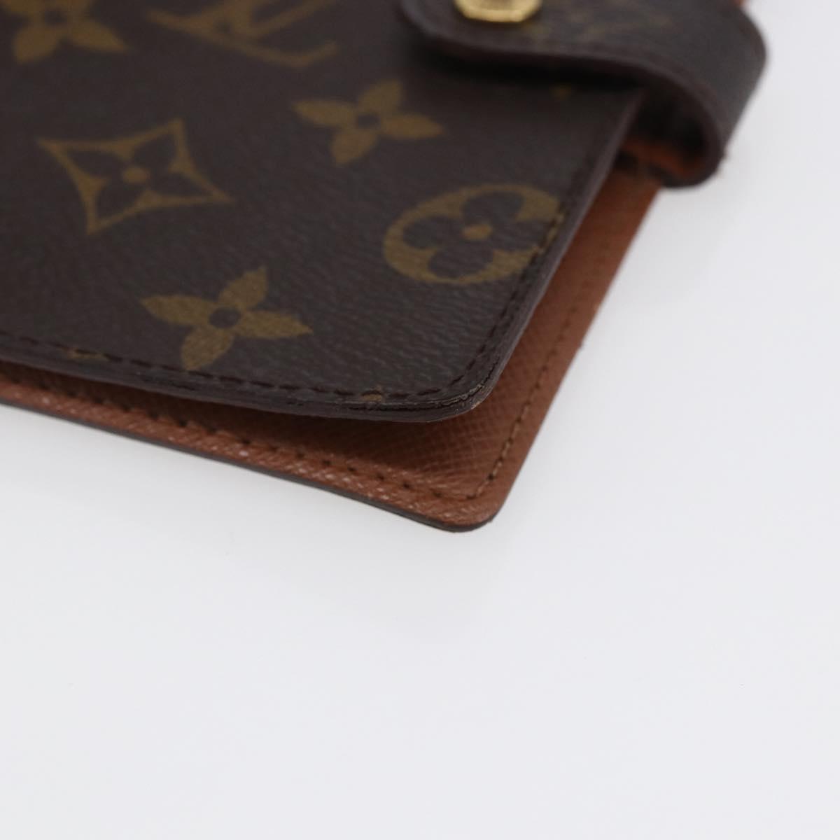 LOUIS VUITTON Monogram Agenda PM Day Planner Cover R20005 LV Auth 145866