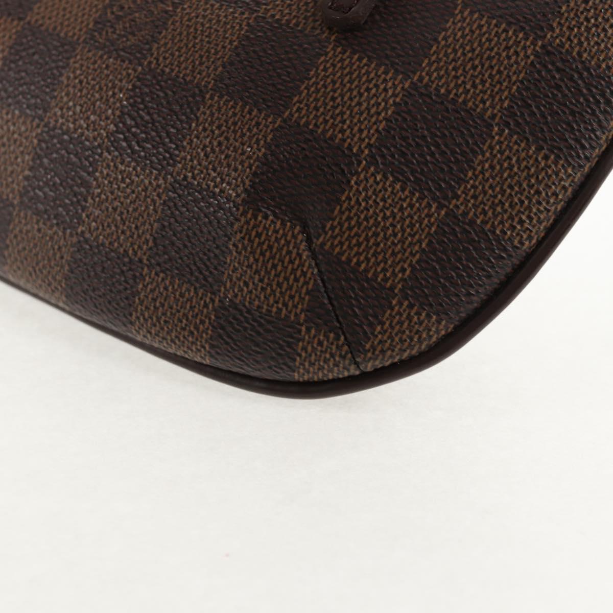 LOUIS VUITTON Damier Ebene Manosque GM Accessory Pouch N51120 LV Auth 145868V