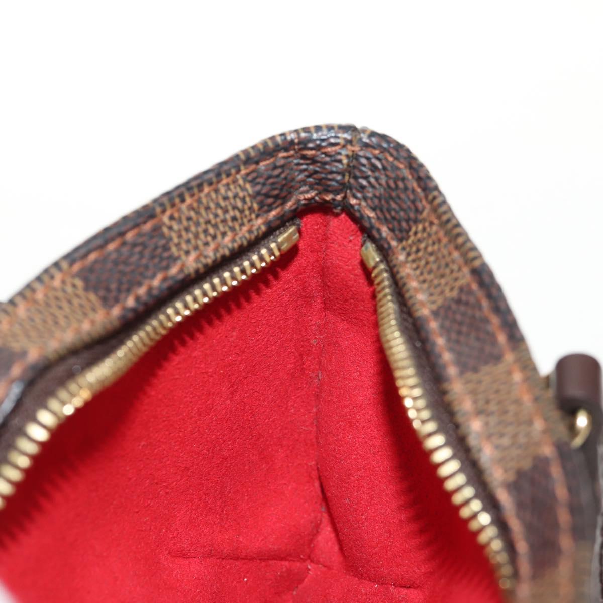 LOUIS VUITTON Damier Ebene Manosque GM Accessory Pouch N51120 LV Auth 145868V