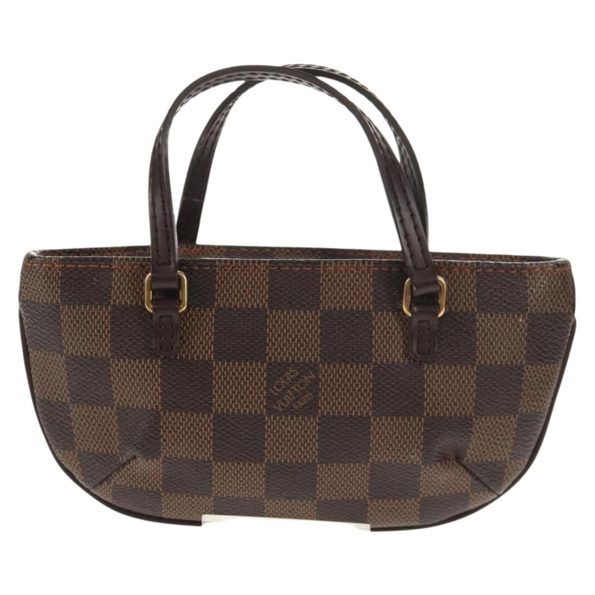 LOUIS VUITTON Damier Ebene Manosque GM Accessory Pouch N51120 LV Auth 145868V