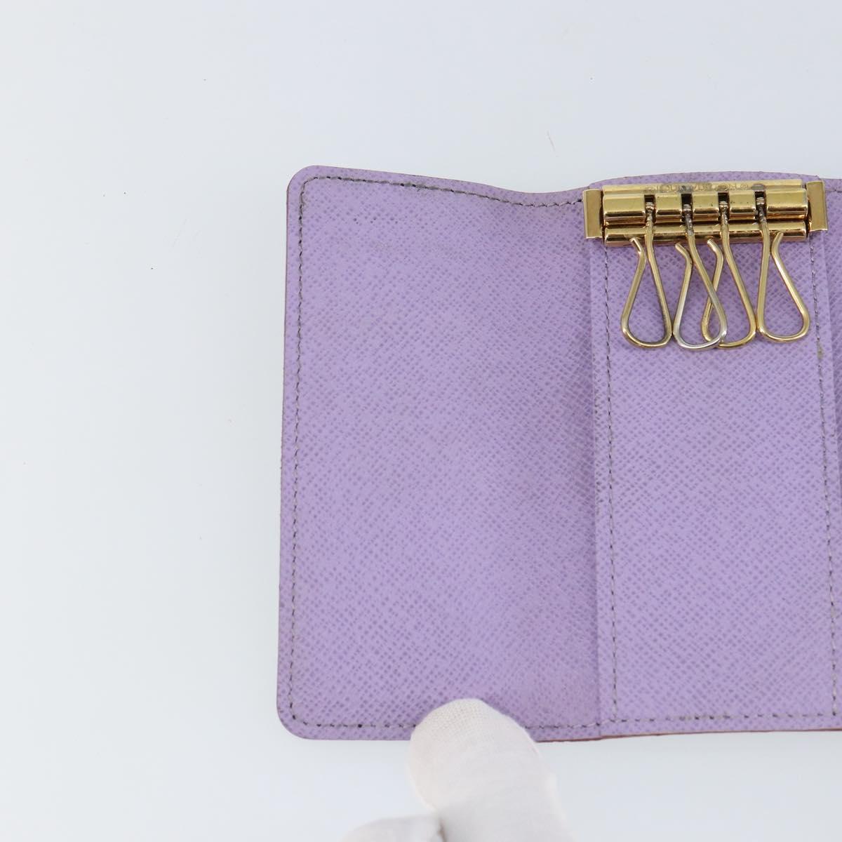 LOUIS VUITTON Monogram Multicolor Multicles 4 Key Case Black M93732 Auth 145870