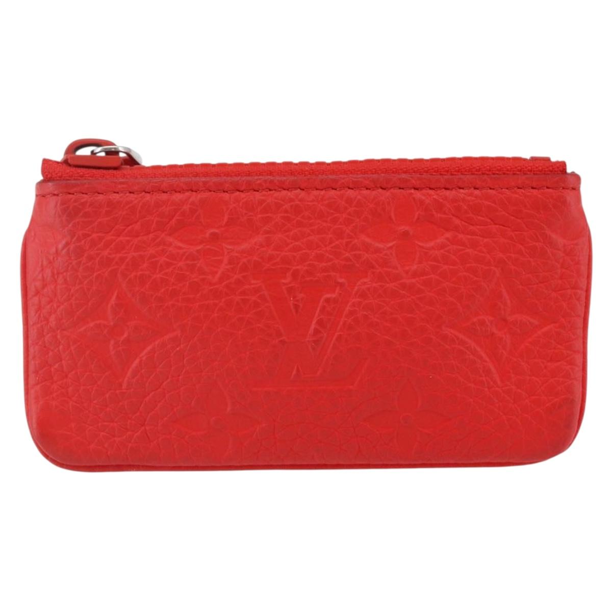 LOUIS VUITTON Empreinte Virgil Abloh Pochette Cles Coin Purse M67474 Auth 145871