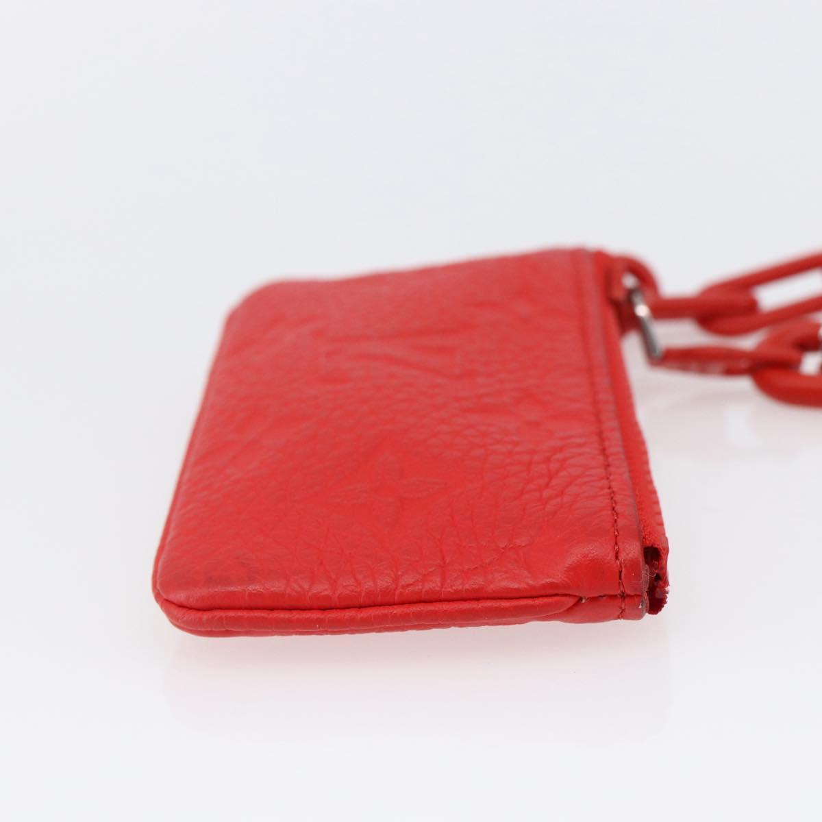 LOUIS VUITTON Empreinte Virgil Abloh Pochette Cles Coin Purse M67474 Auth 145871