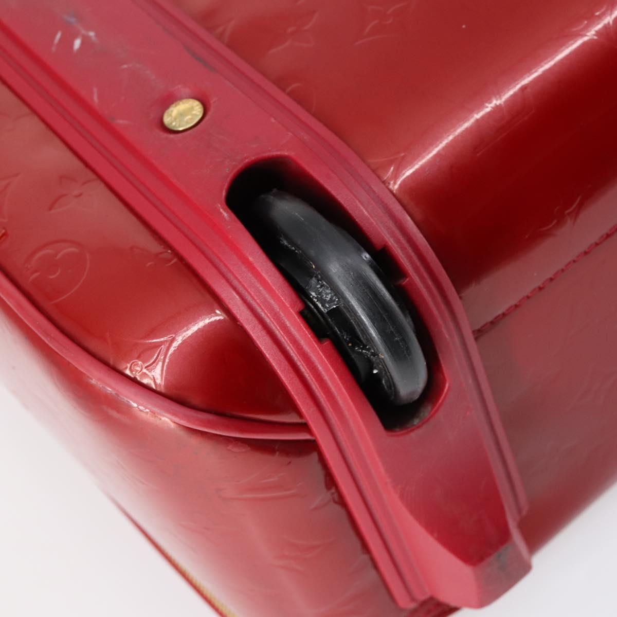 LOUIS VUITTON Monogram Vernis Pegas 45 suitcase Pomme D'amour M91278 Auth 145874