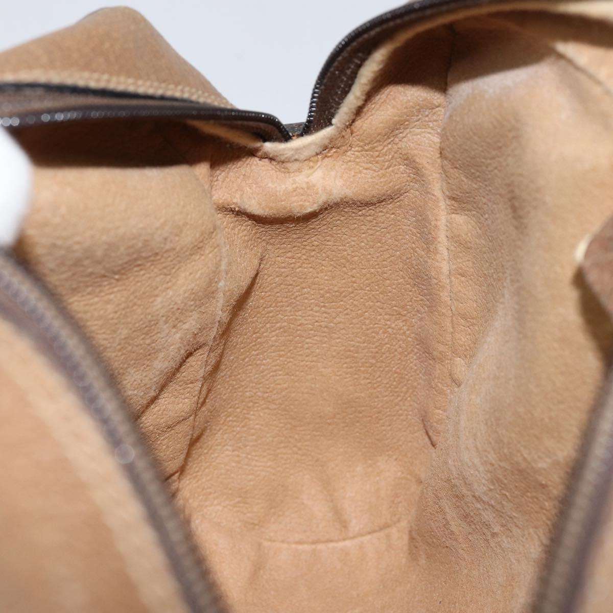 GUCCI GG Supreme Web Sherry Line Bag PVC Beige Gold 56 02 004 Auth 145876