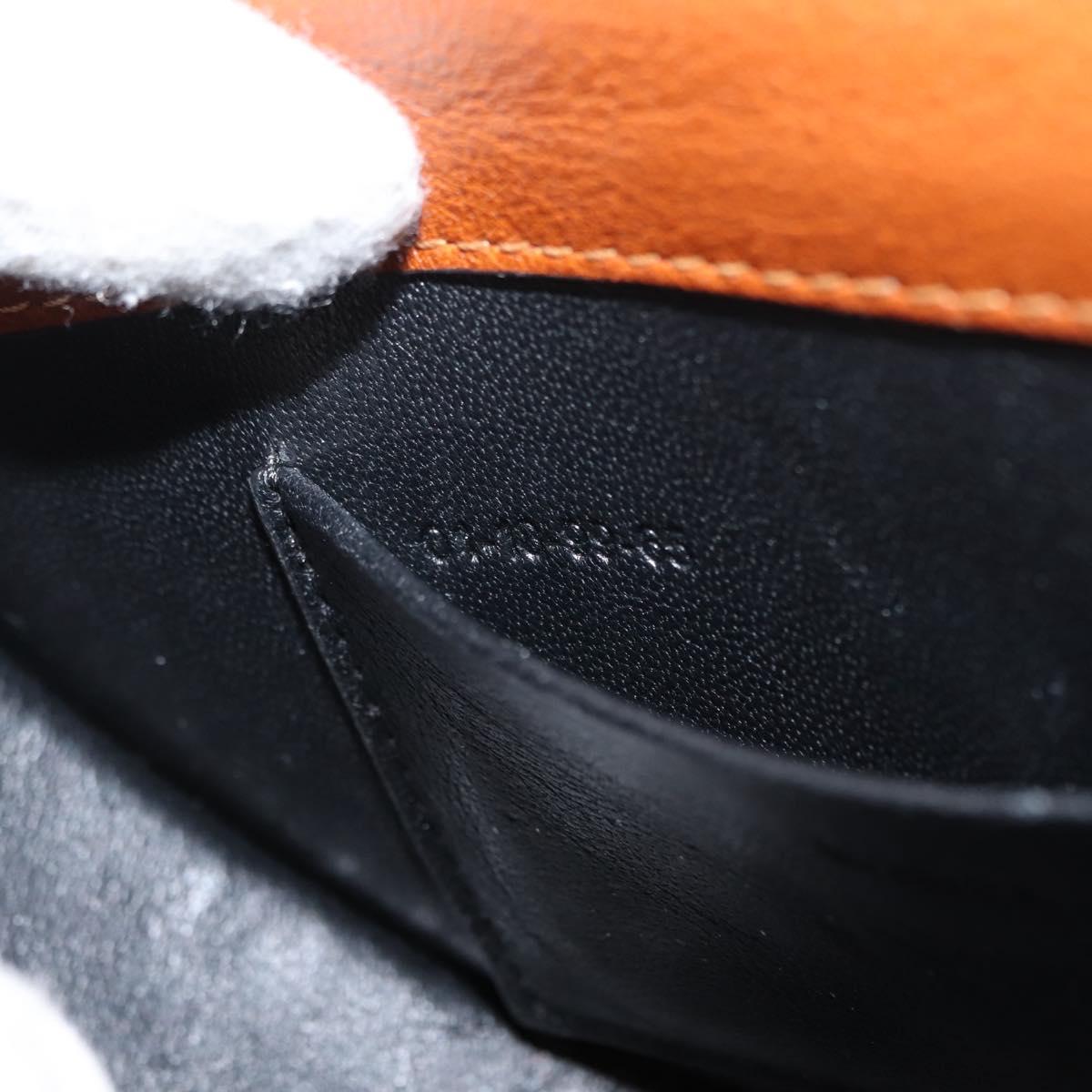 Chloe Nile Hand Bag Leather 2way Brown Gold Auth 145889