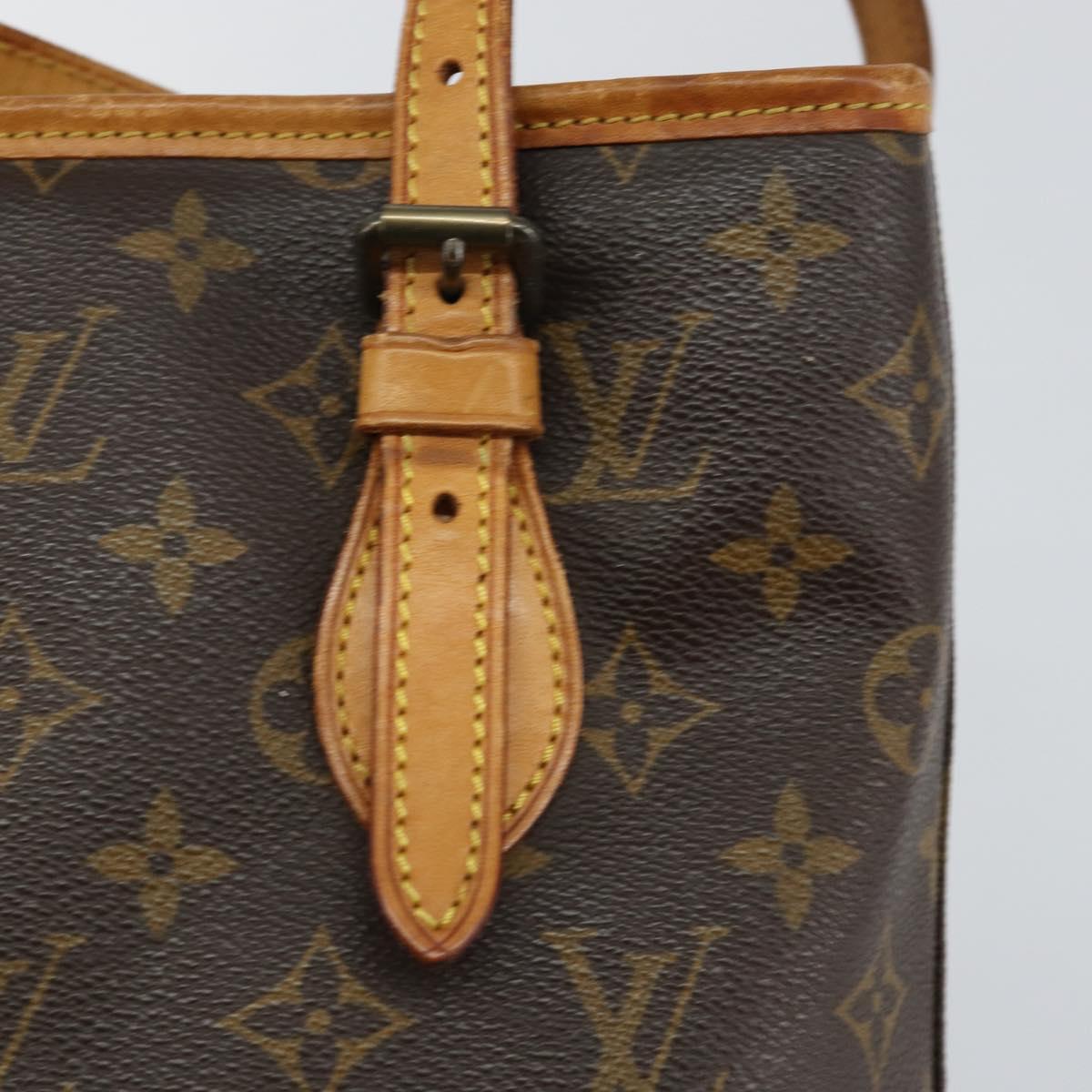 LOUIS VUITTON Monogram Bucket PM Shoulder Bag Vintage M42238 LV Auth 145902