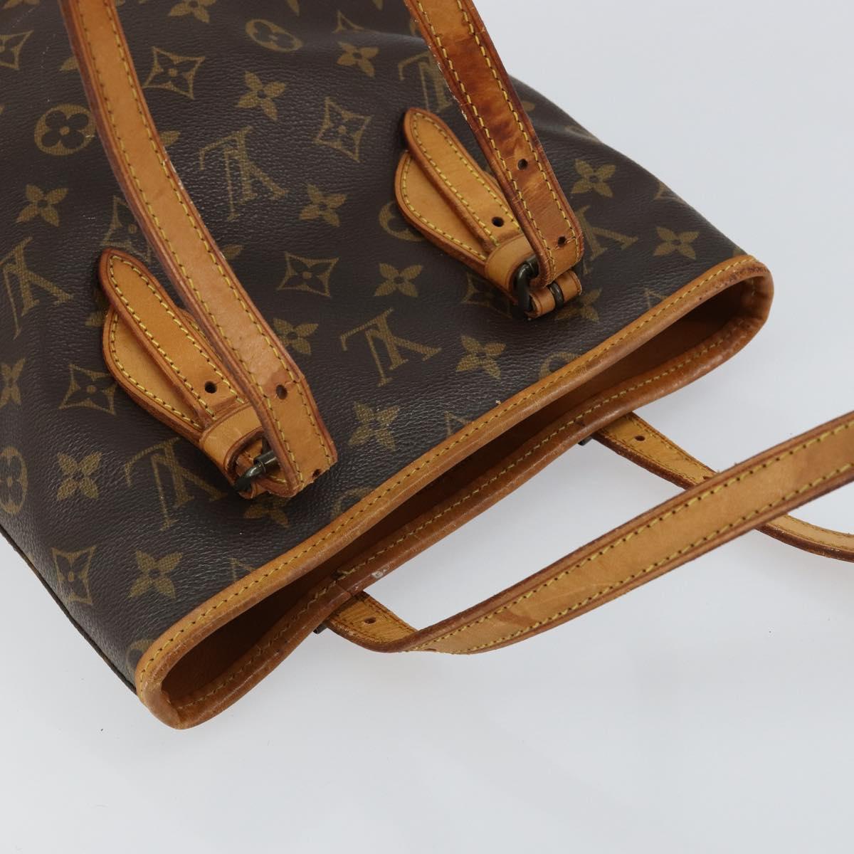 LOUIS VUITTON Monogram Bucket PM Shoulder Bag Vintage M42238 LV Auth 145902