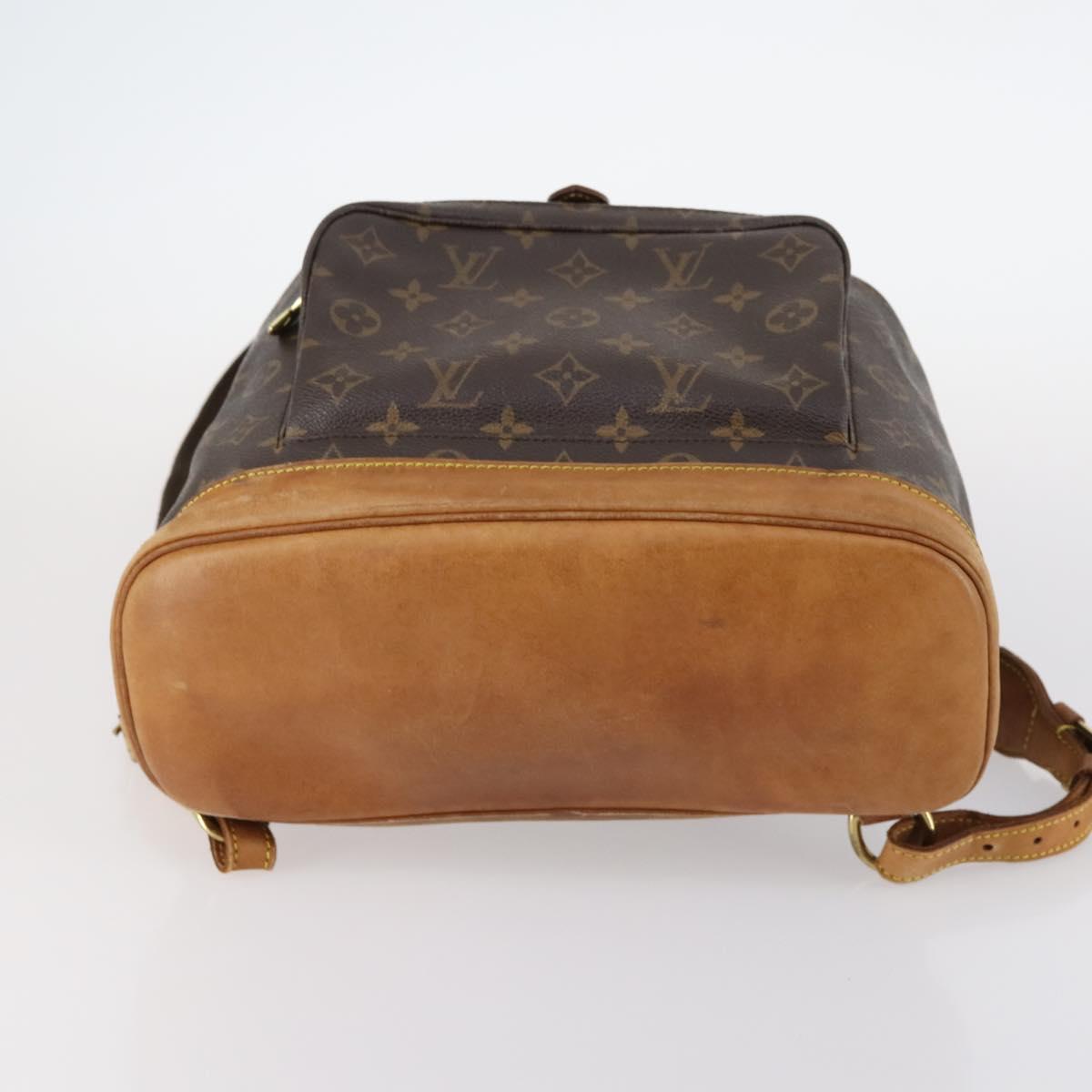 LOUIS VUITTON Monogram Montsouris GM Backpack M51135 LV Auth 145906