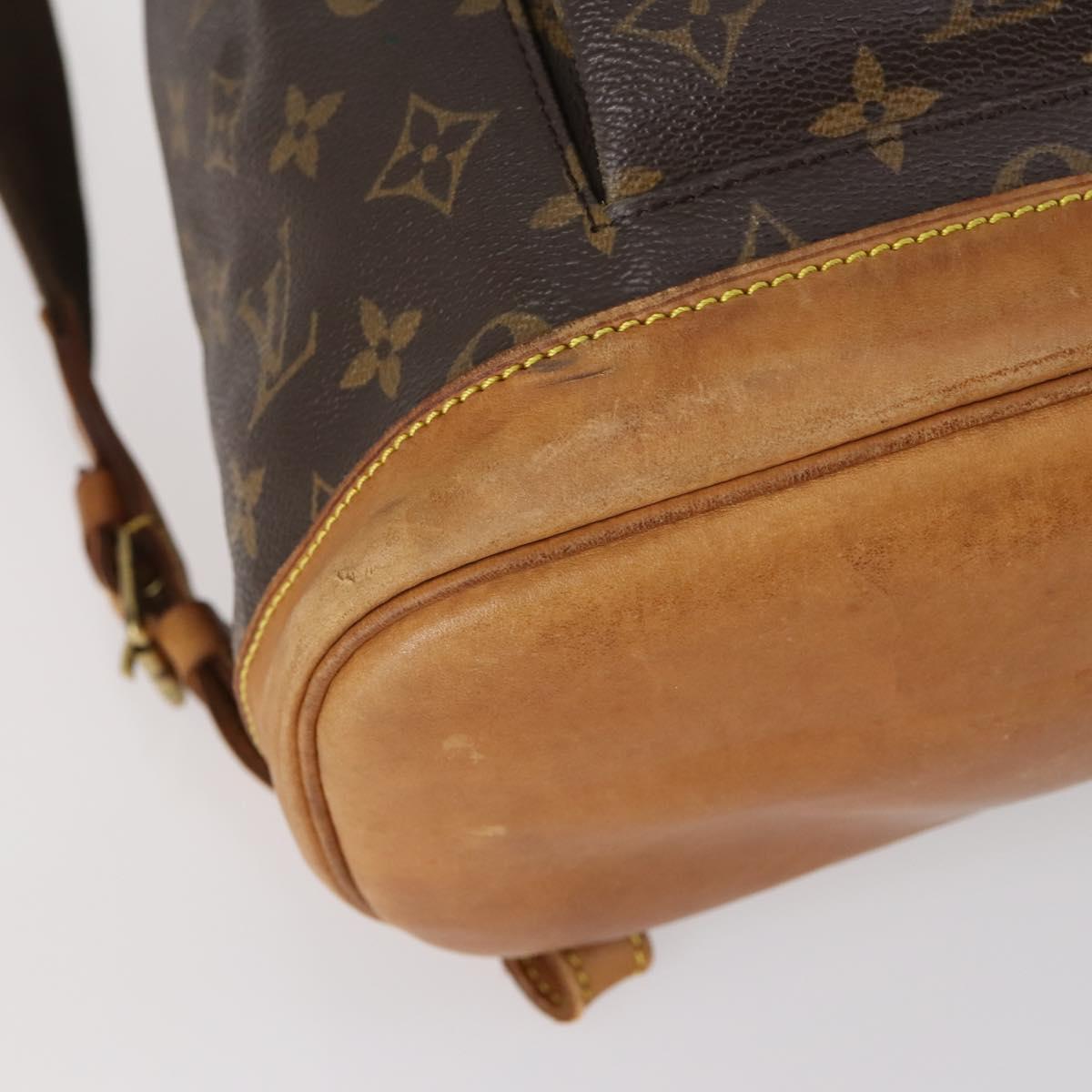 LOUIS VUITTON Monogram Montsouris GM Backpack M51135 LV Auth 145906