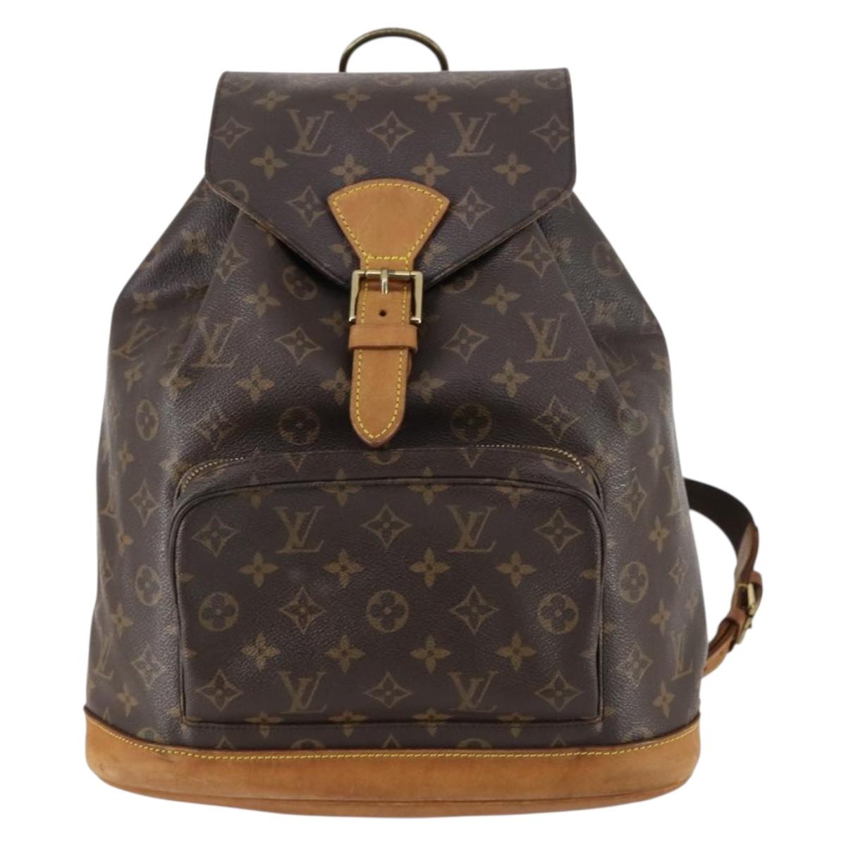 LOUIS VUITTON Monogram Montsouris GM Backpack M51135 LV Auth 145906