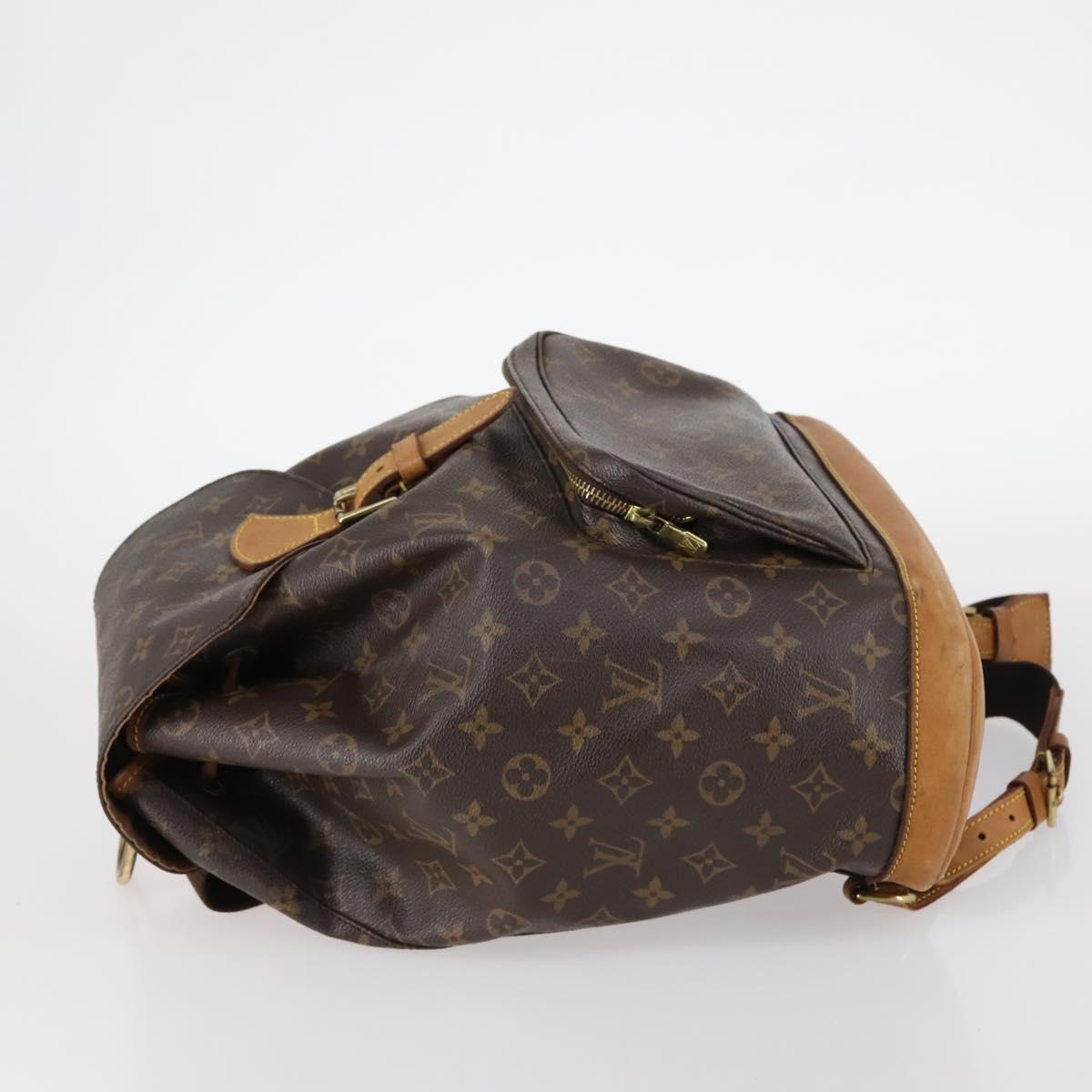 LOUIS VUITTON Monogram Montsouris GM Backpack M51135 LV Auth 145906