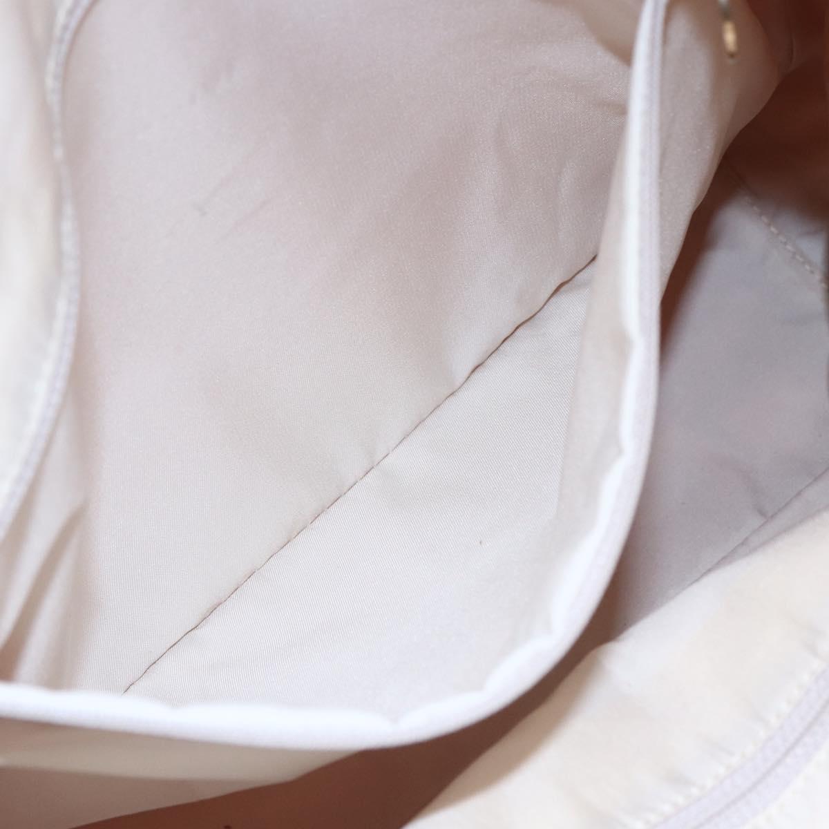 CHANEL New Travel line Tote Bag Nylon Pink Gold CC Auth 145910