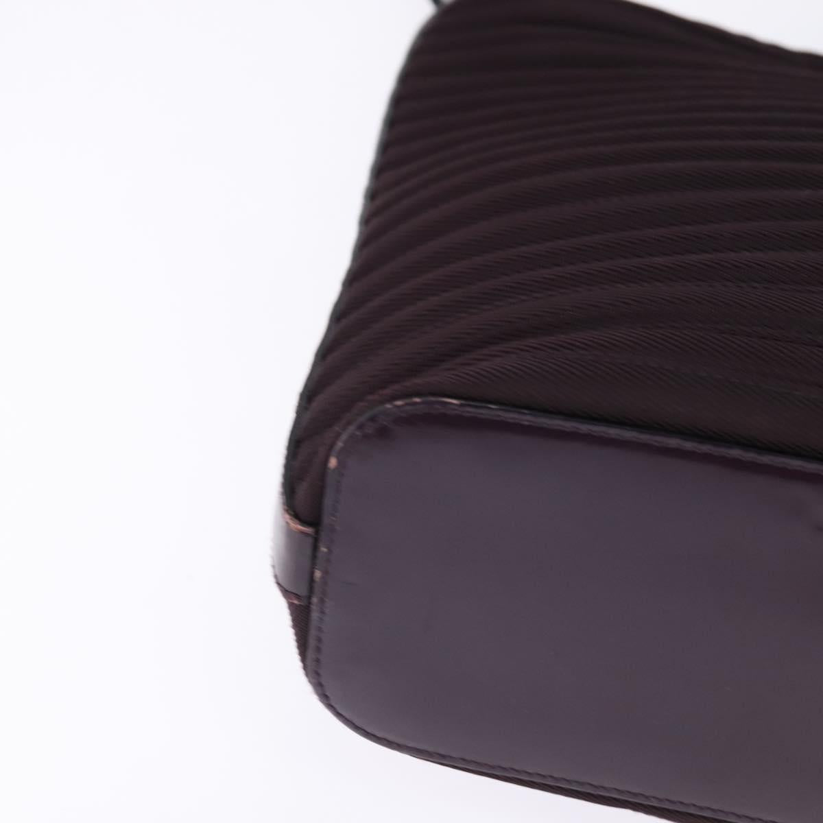 GUCCI Bamboo Hand Bag Nylon 2way Black Silver 002 1998 0352 Auth 145912