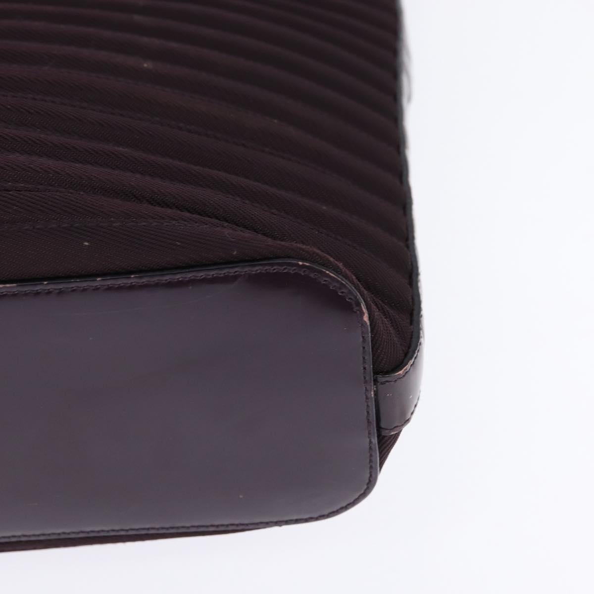 GUCCI Bamboo Hand Bag Nylon 2way Black Silver 002 1998 0352 Auth 145912