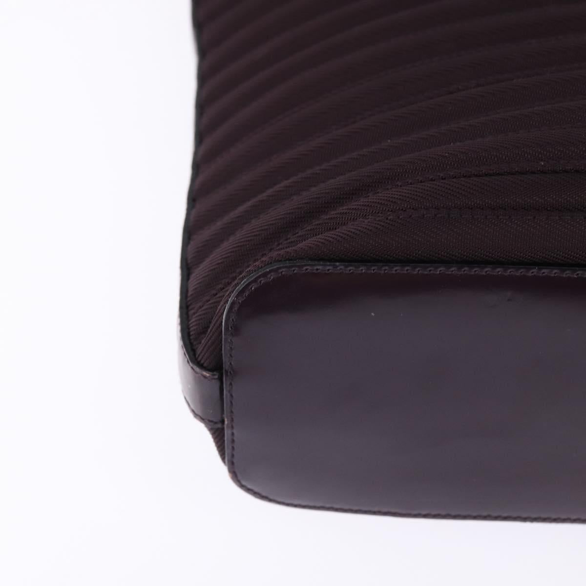 GUCCI Bamboo Hand Bag Nylon 2way Black Silver 002 1998 0352 Auth 145912