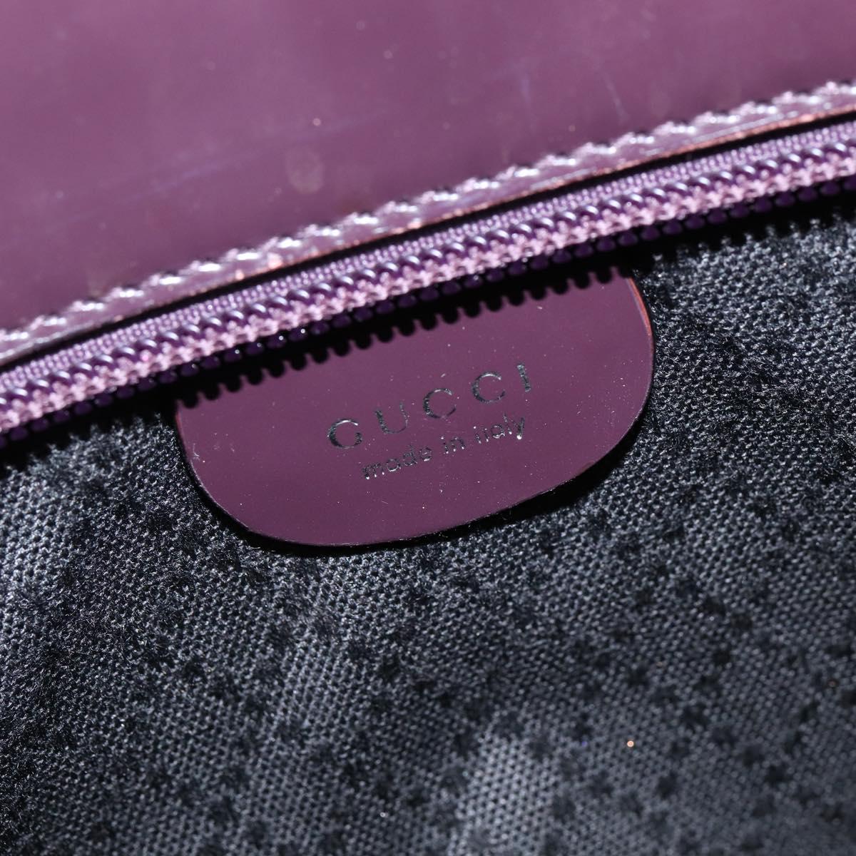 GUCCI Bamboo Hand Bag Nylon 2way Black Silver 002 1998 0352 Auth 145912