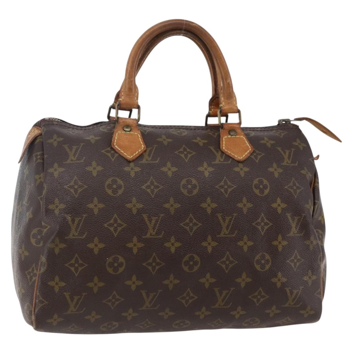 LOUIS VUITTON Monogram Speedy 30 Hand Bag M41526 LV Auth 145914