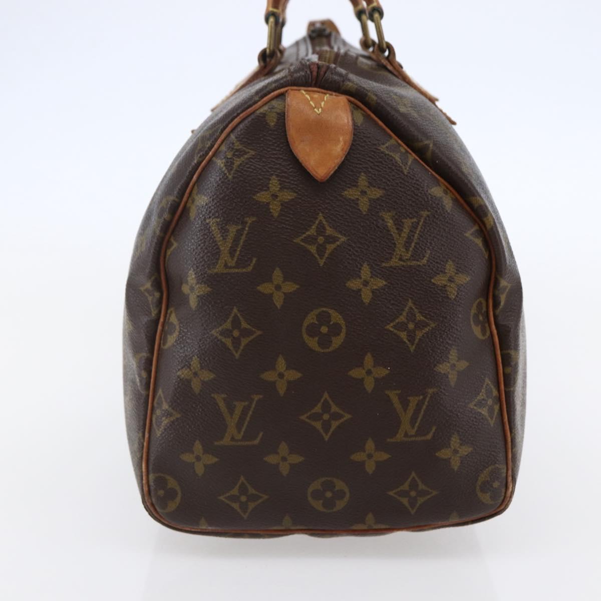 LOUIS VUITTON Monogram Speedy 30 Hand Bag M41526 LV Auth 145914